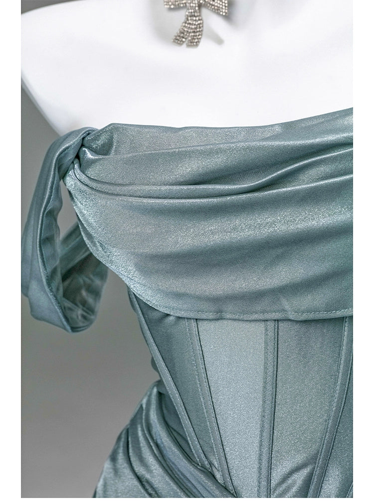 Stellar Blue Aura Couture Gown