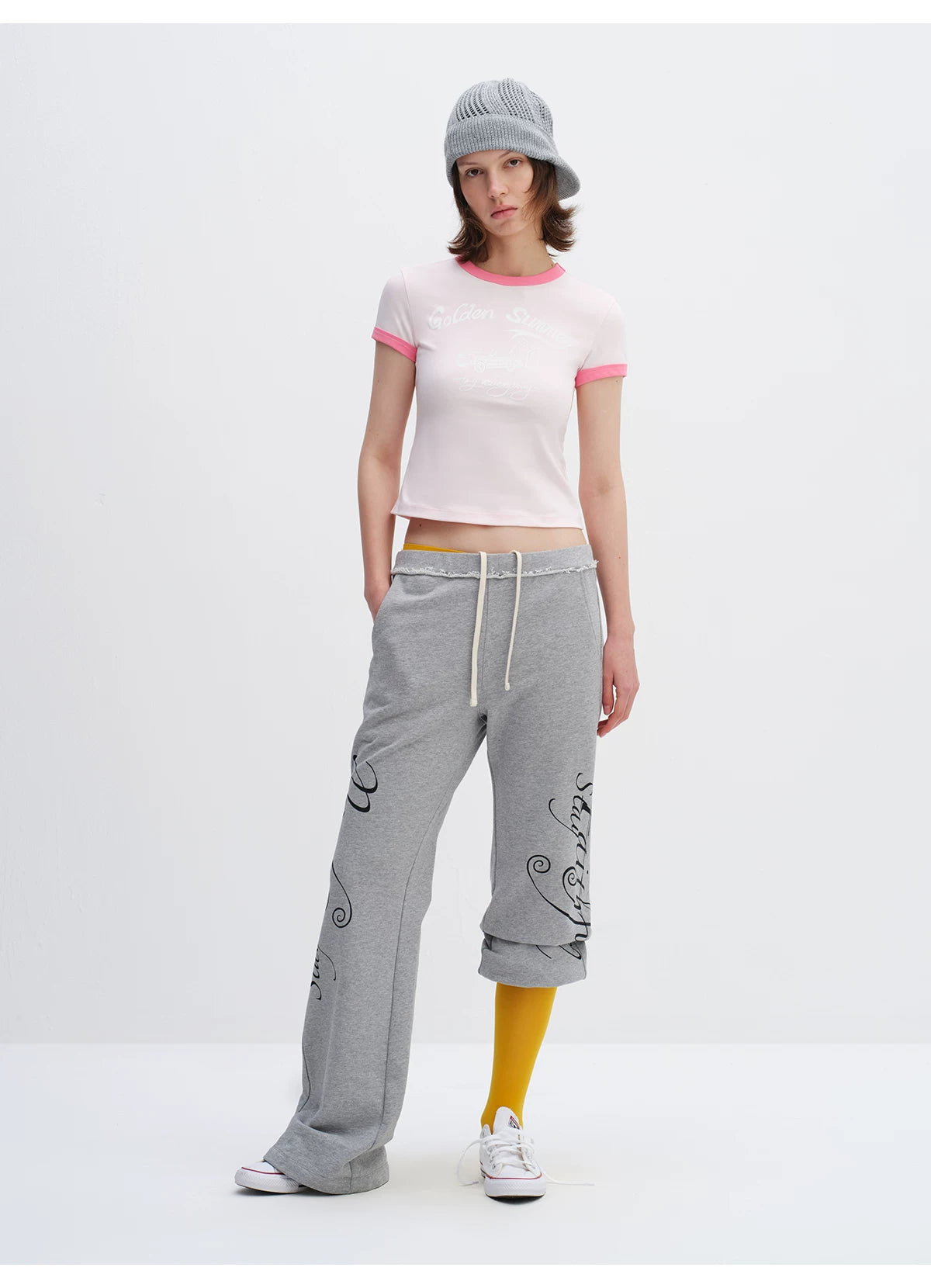 Color-Block Summer Fitted T-Shirt