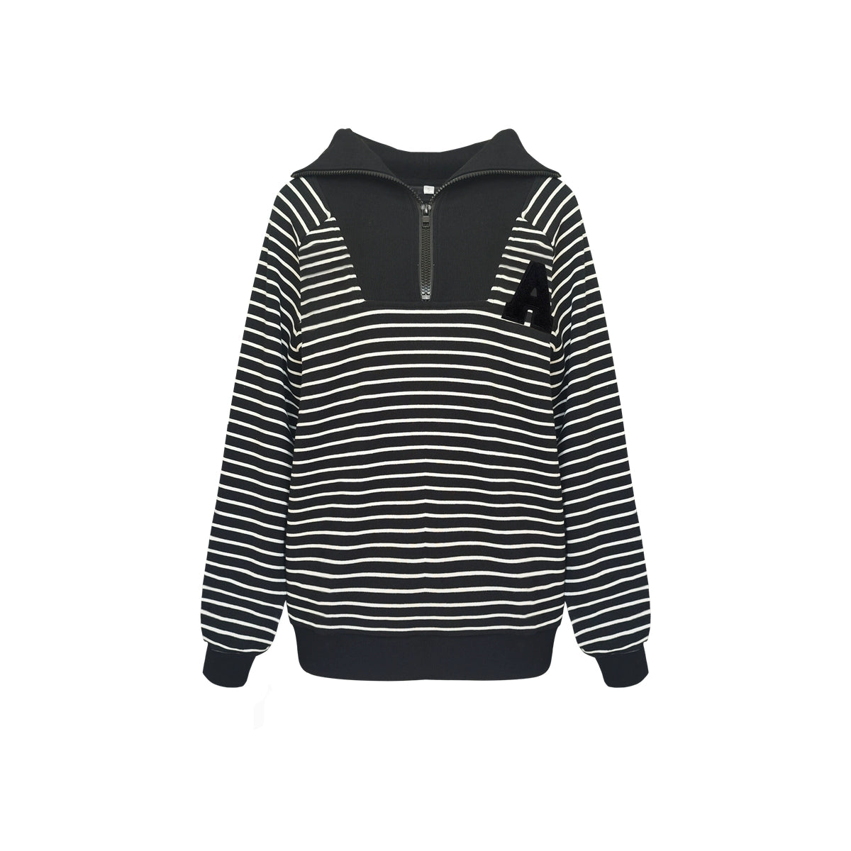 Striped Embroidered Sweatshirt & Shorts Set - CHINASQUAD