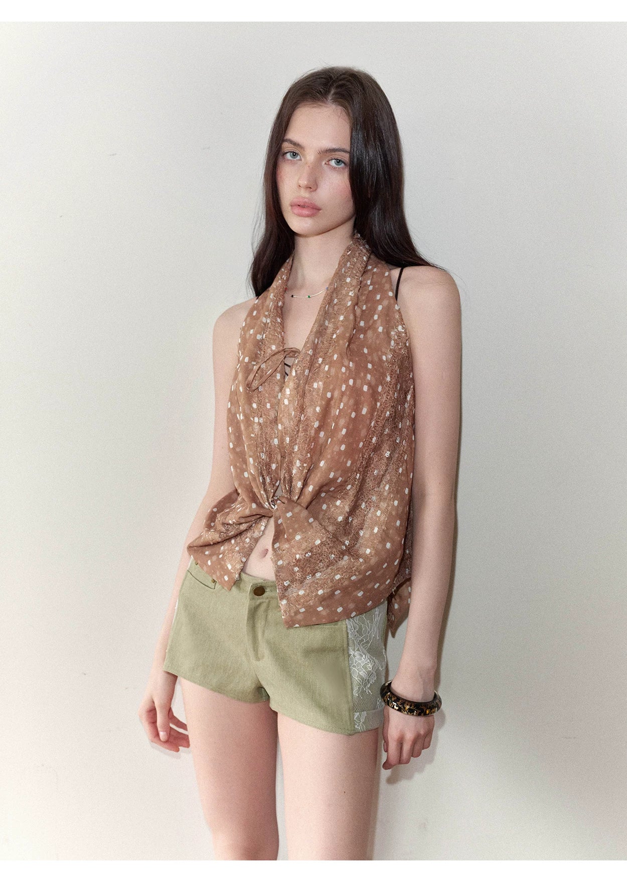 Vintage Lace Panel Hot Shorts NeverMore