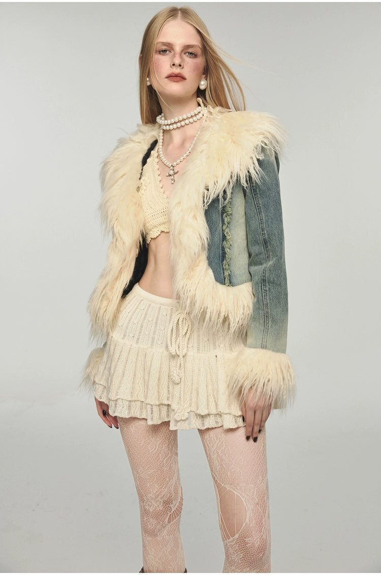 Denim Plush Jacket - CHINASQUAD