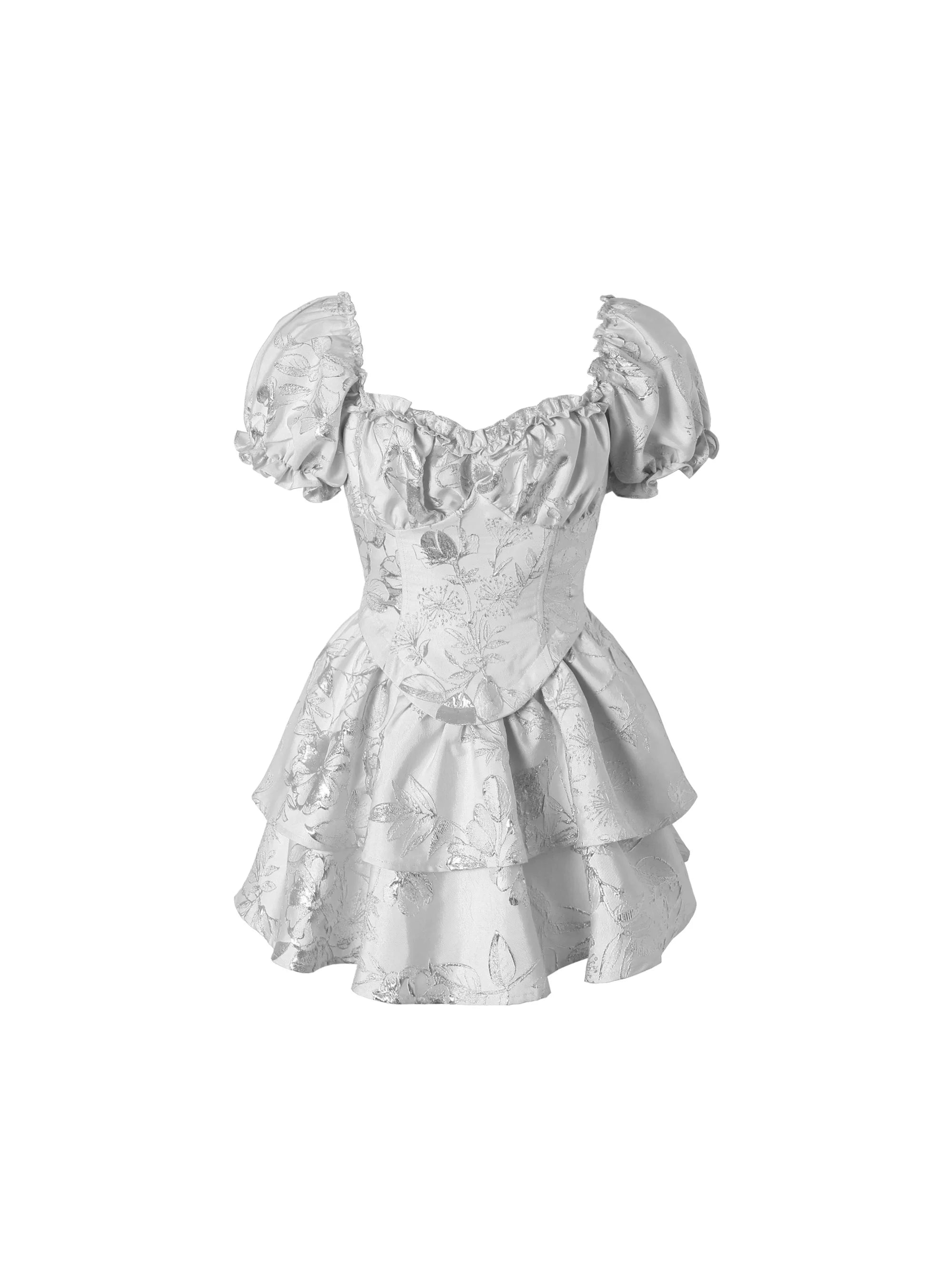 Off-Shoulder Bandeau Fit-and-Flare Dress