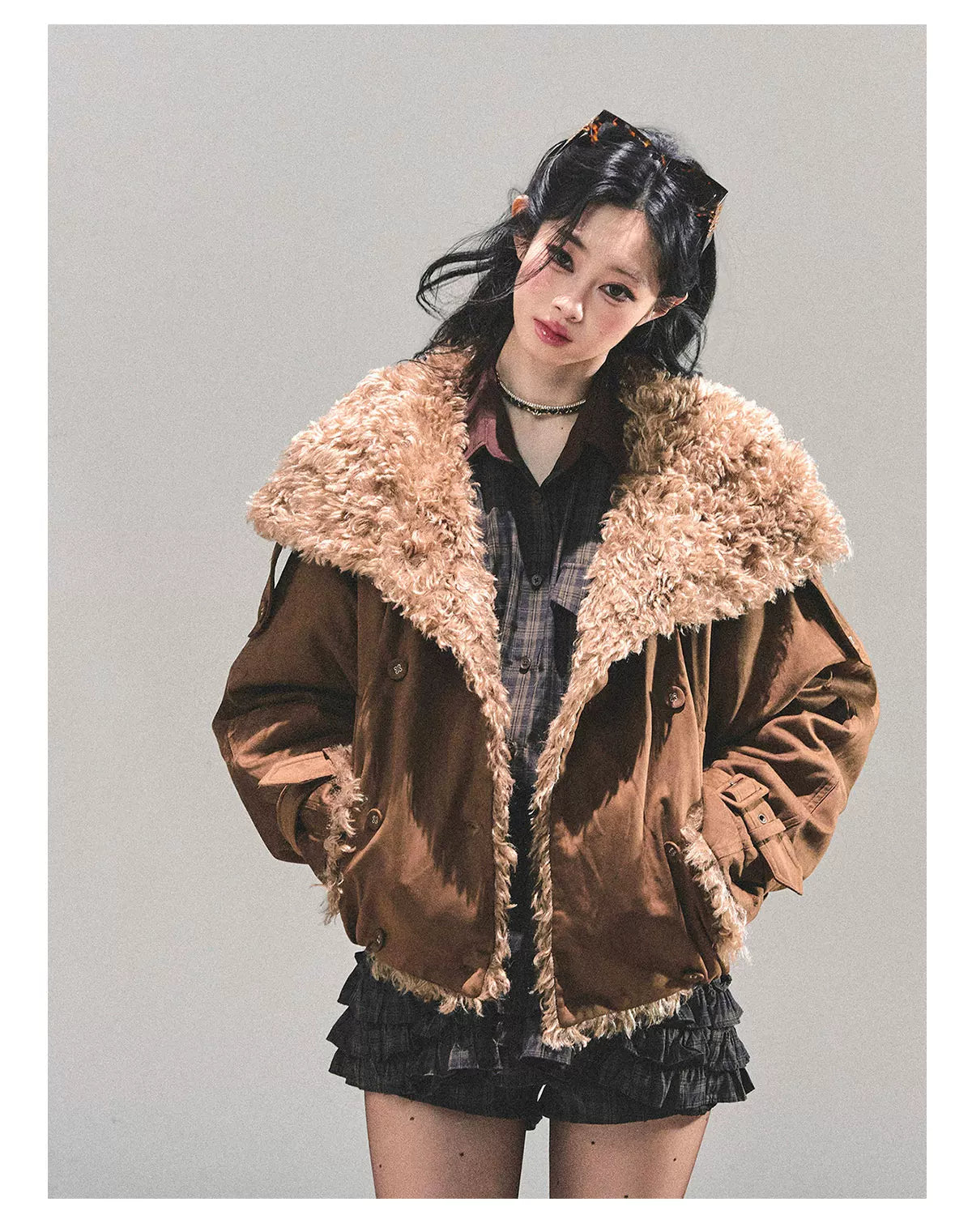 Shearling Winter Puffer Jacket