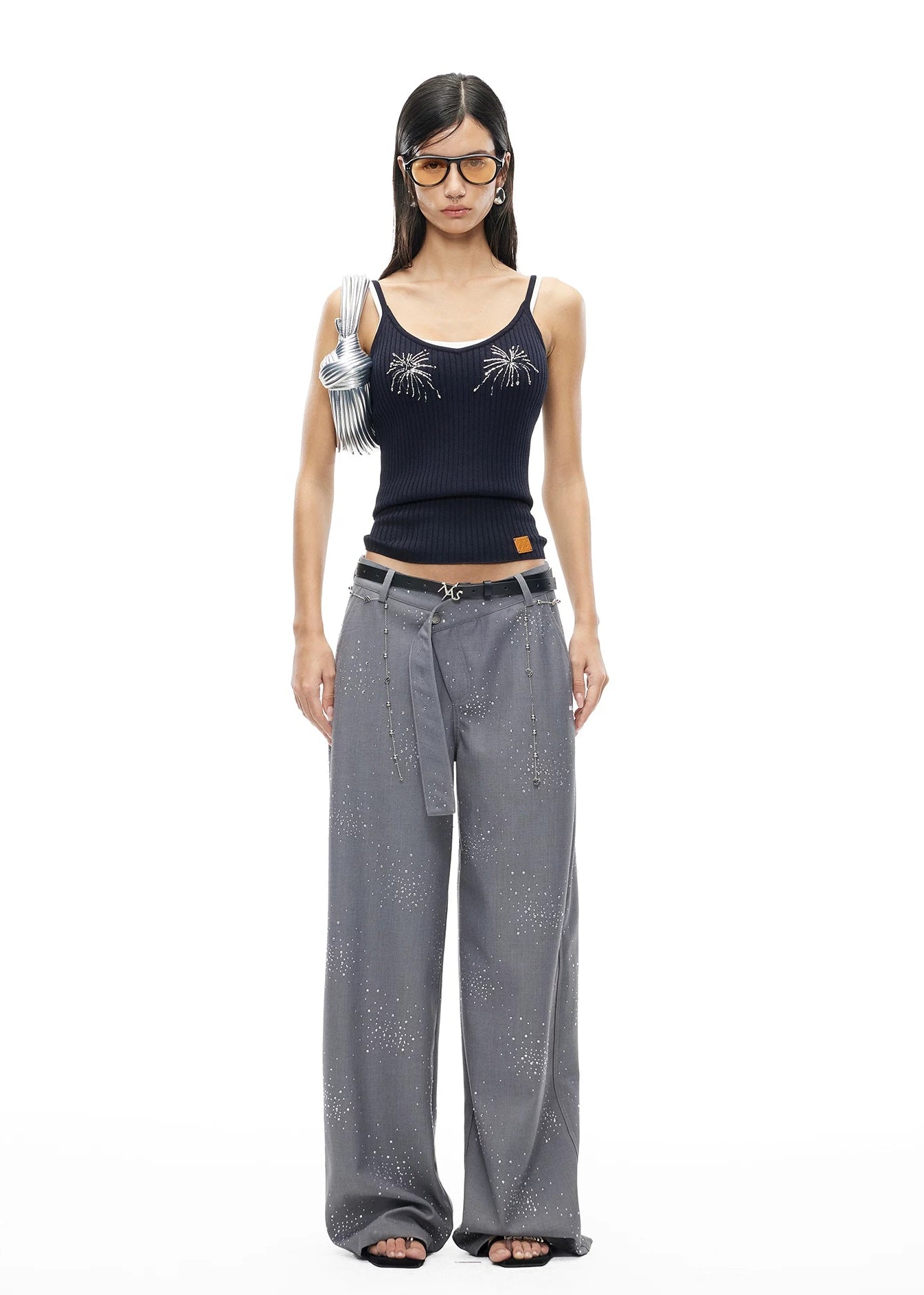 Firework Embroidered V-Neck Camisole