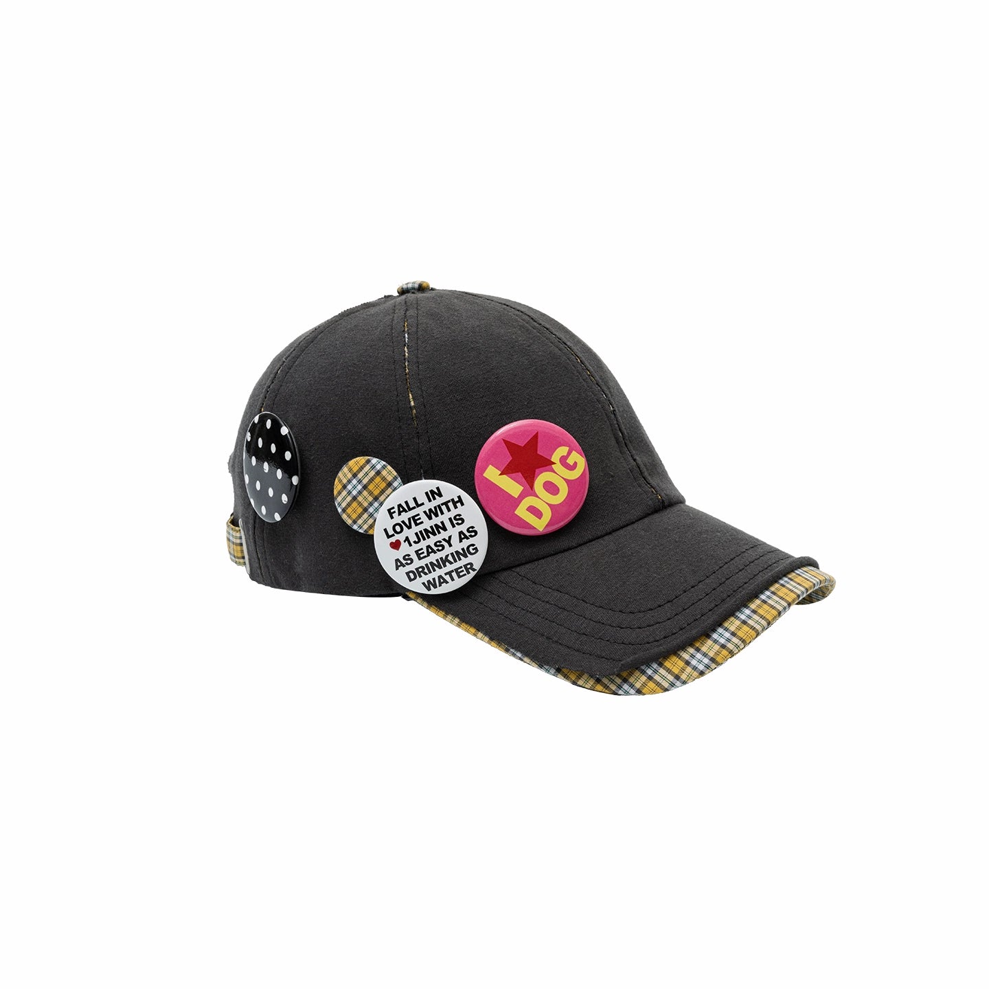 Plaid Patch Baseball Cap - CHINASQUAD