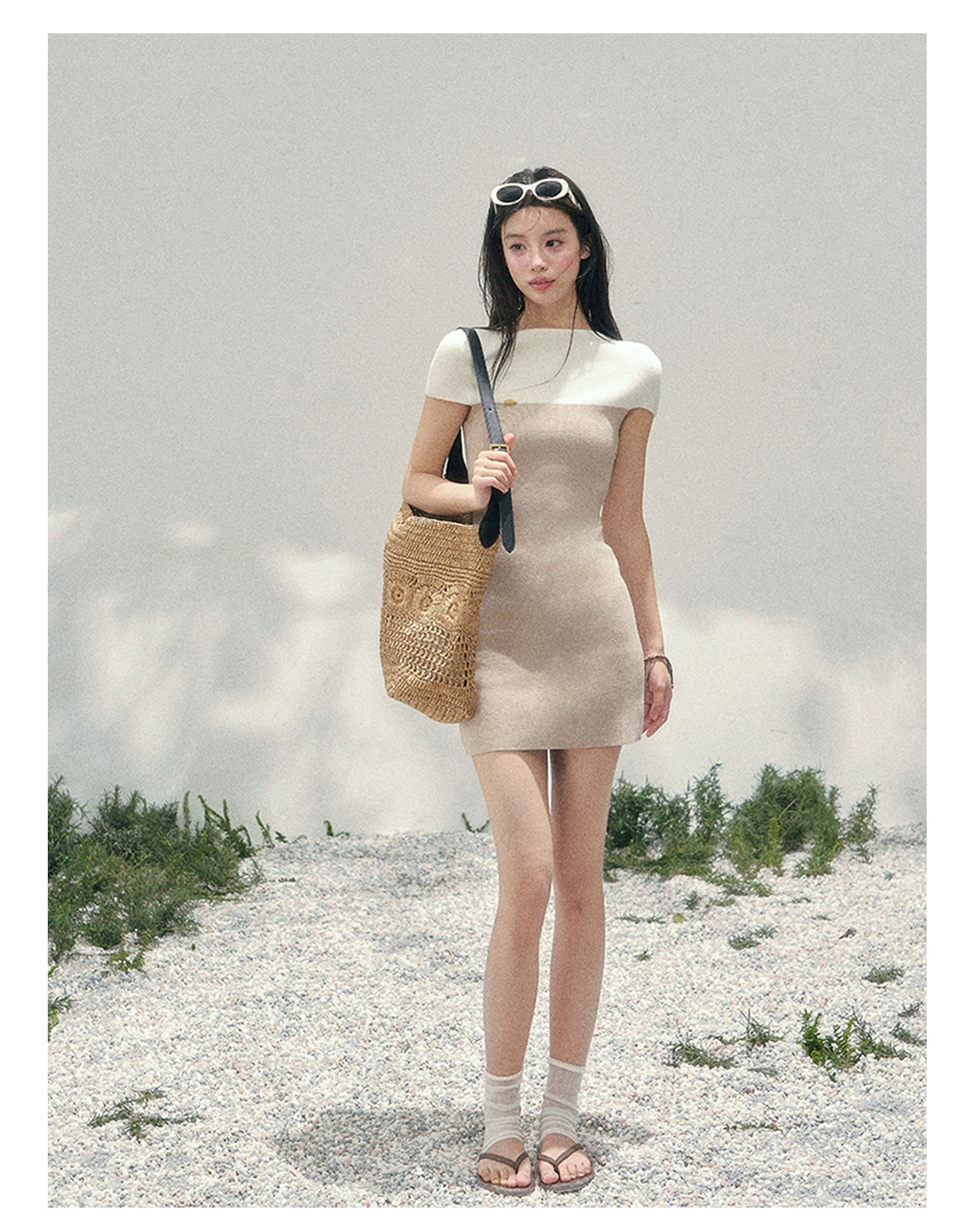 Moonlit Elegance Knit Dress