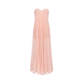 Thea Strapless Mesh Backless Dress - CHINASQUAD