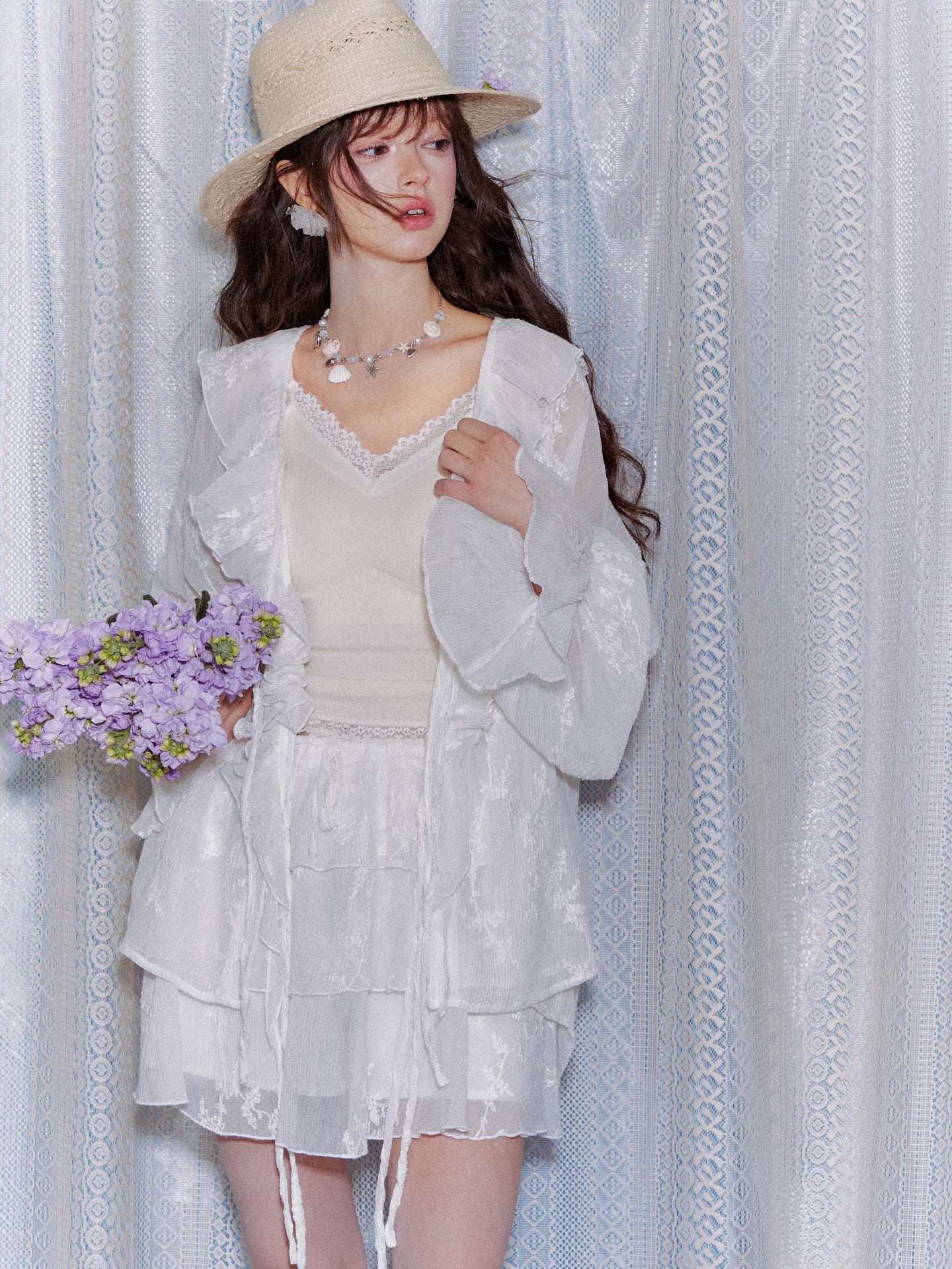 Lace Panel Slim-Fit Camisole