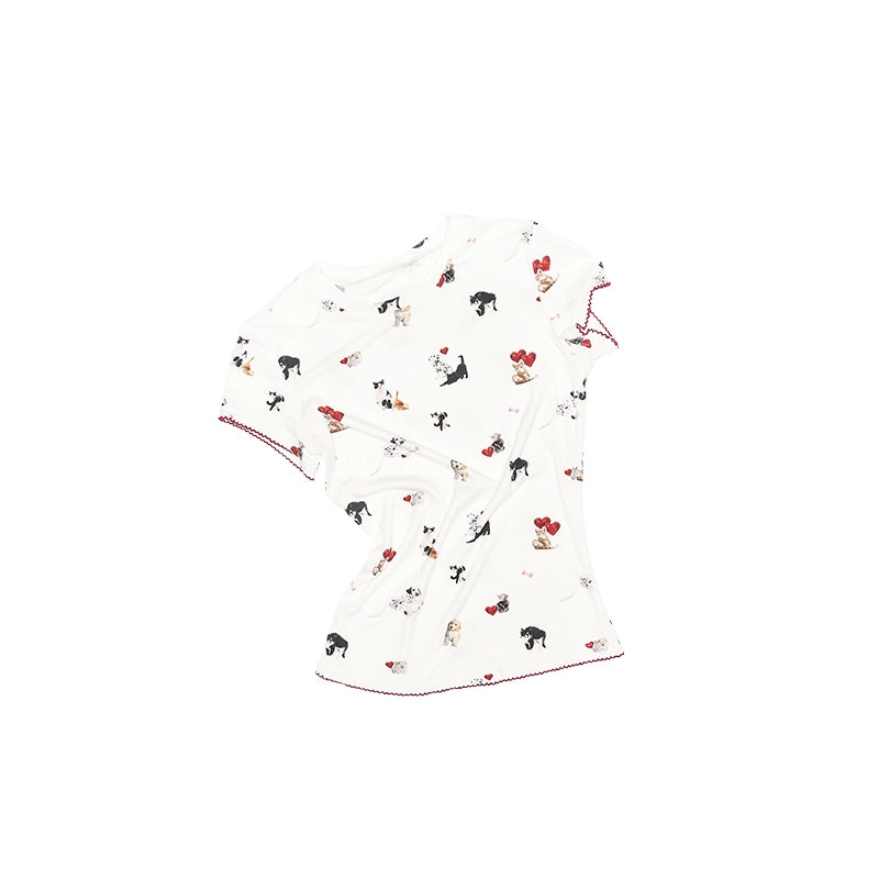 Cat Paw Round Neck T-shirt