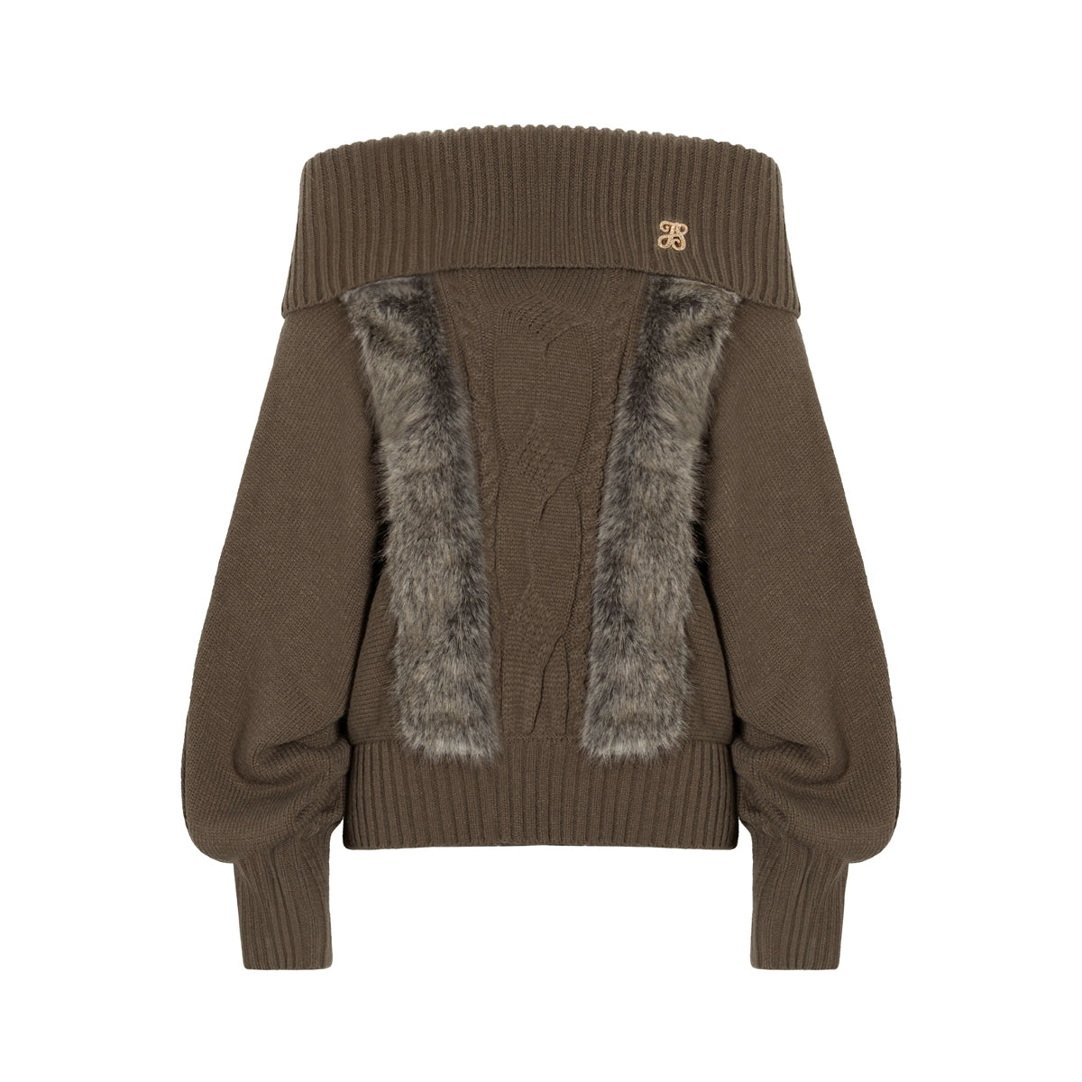 Cable-Knit Oversized Sweater