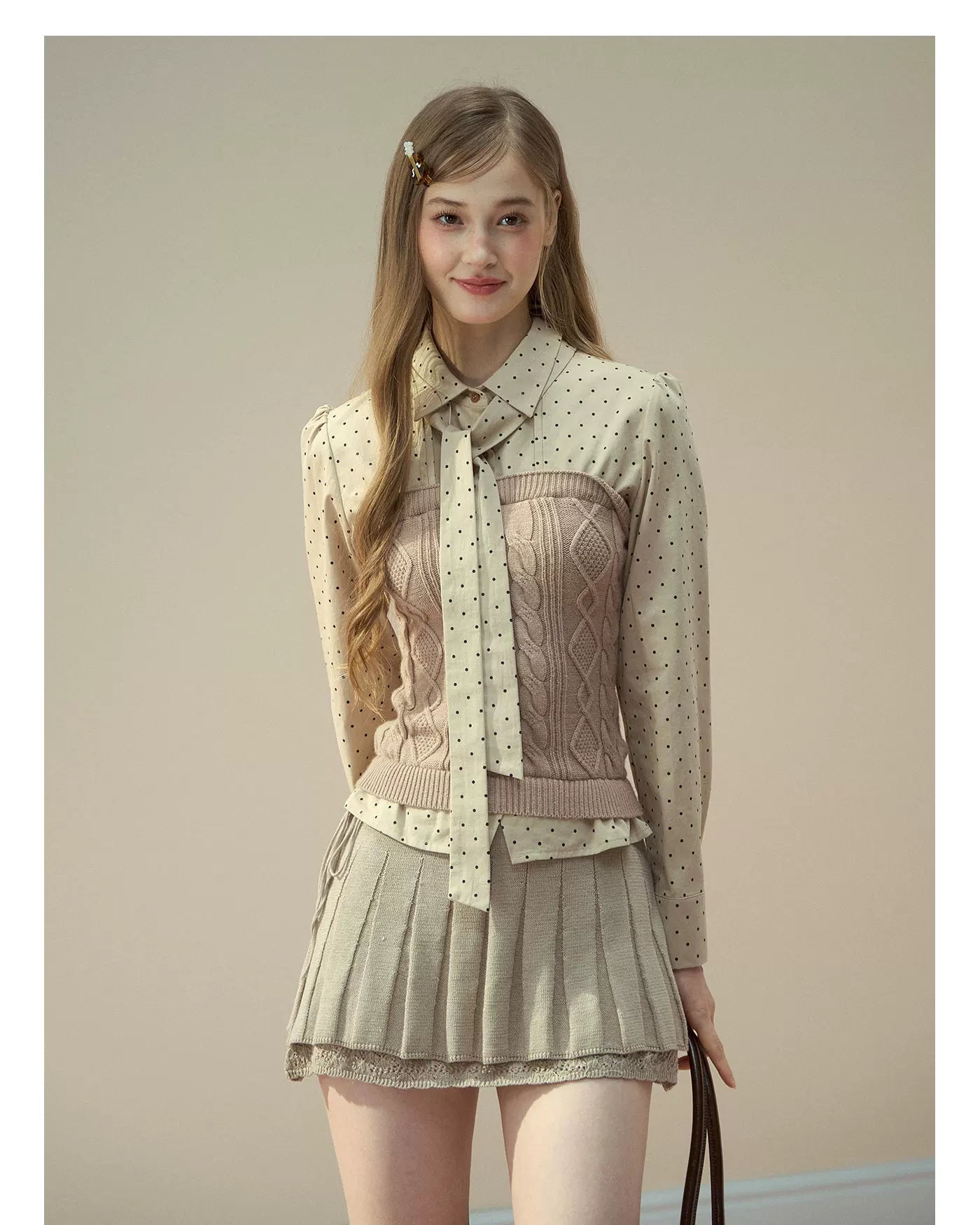 Polka Dot Preppy Shirt