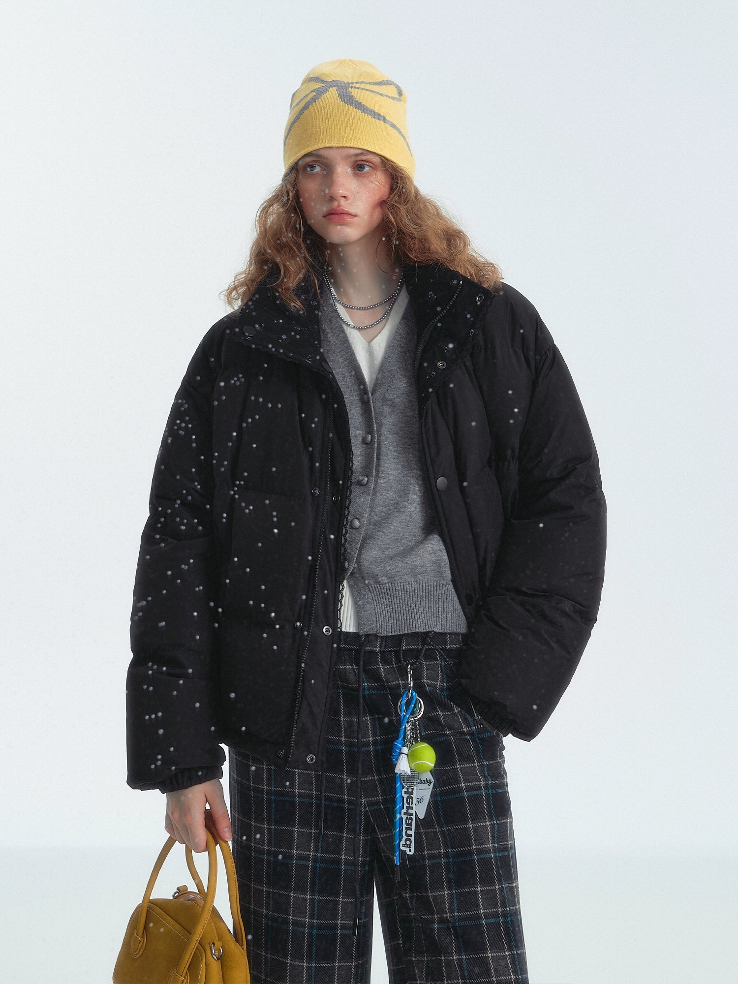 Lace-Trim Reversible Down Jacket - CHINASQUAD