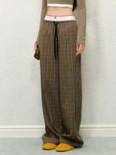 Double Waistband Spliced Fake Two-Piece Long Pants - CHINASQUAD