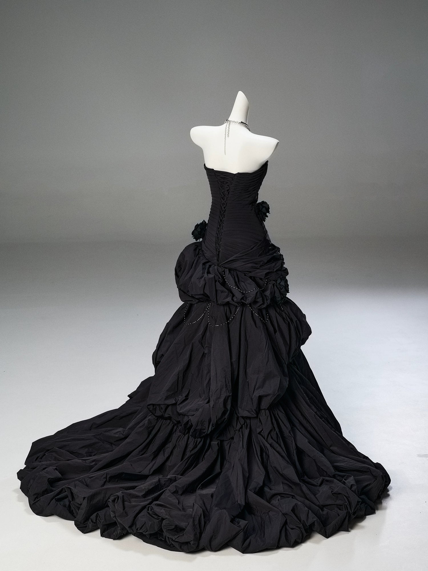 Black Hyacinth Couture Gown