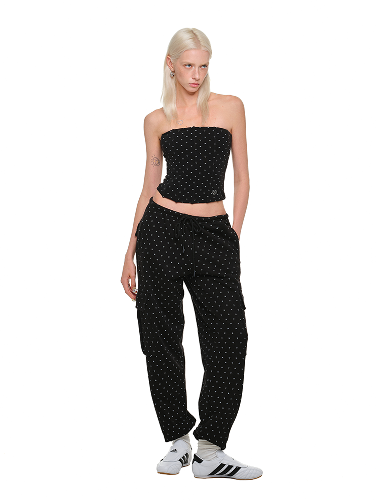 Cat Paw Polka Dot Hooded Cardigan Set - CHINASQUAD