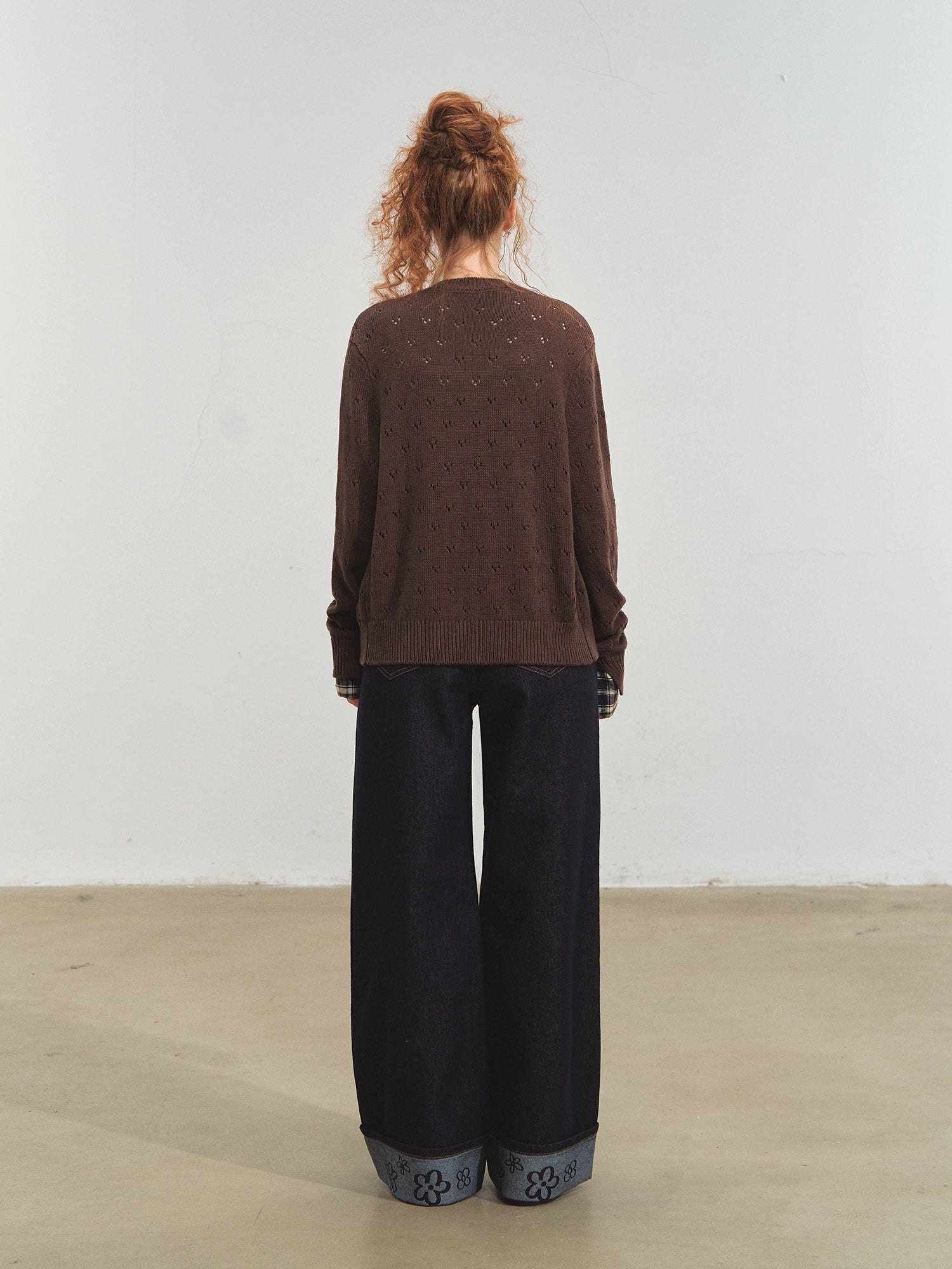 Vintage Plaid Tie-Front Cardigan - CHINASQUAD