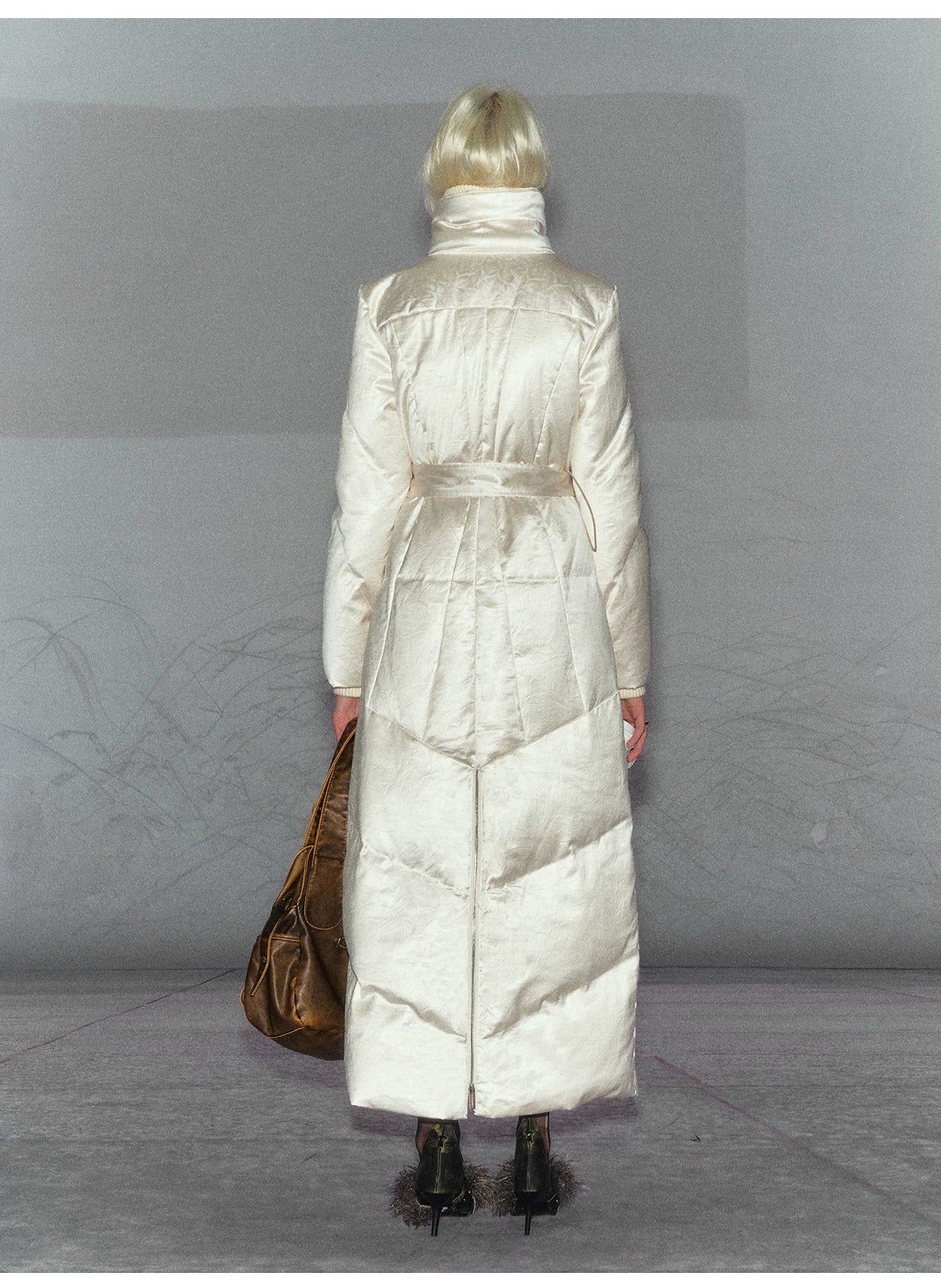 White Duck Down Puffer Coat