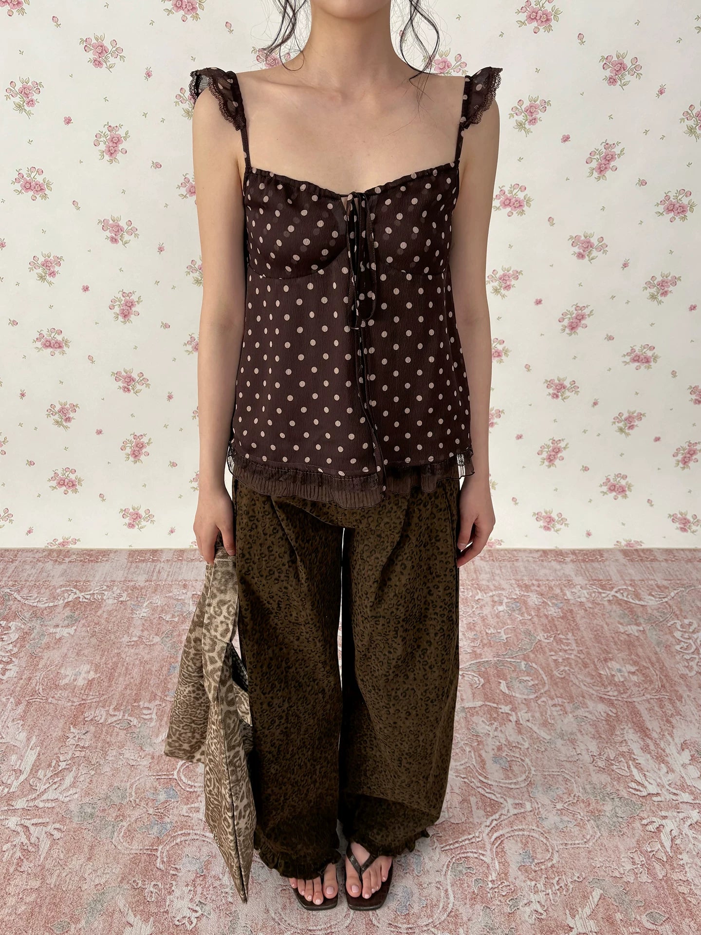 Leopard Print Vintage Vacation Camisole