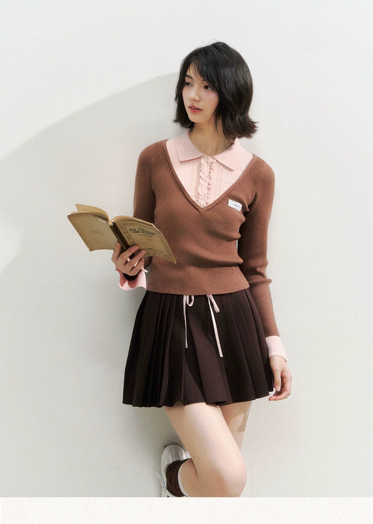 Fake Two-piece Knit Polos - CHINASQUAD