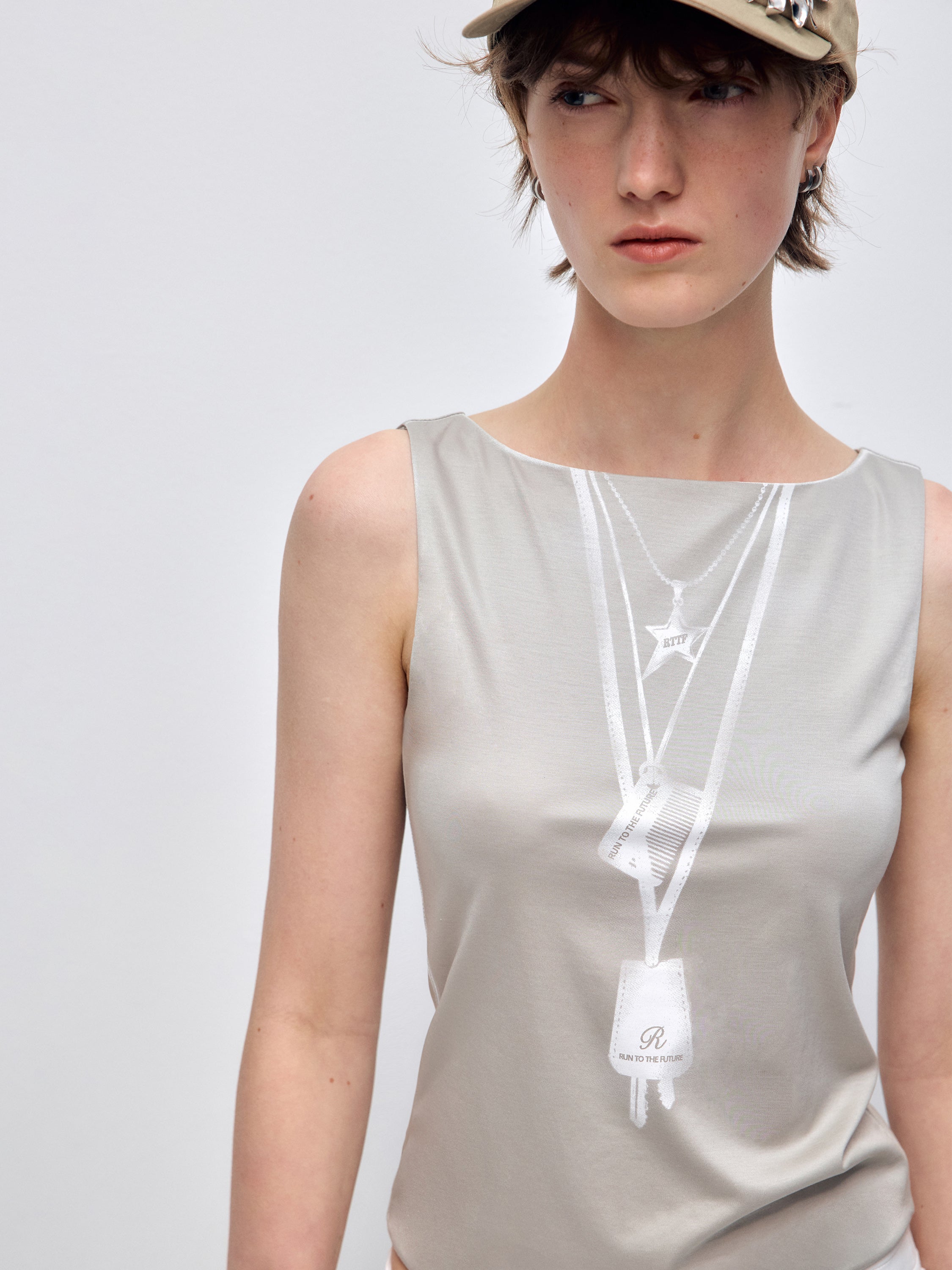 Gray Digital Print Vest - CHINASQUAD