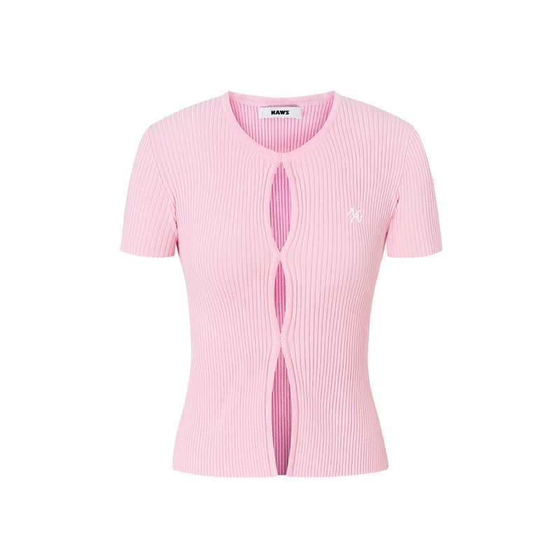 Hollow Slim Fit Thin Cardigan - CHINASQUAD