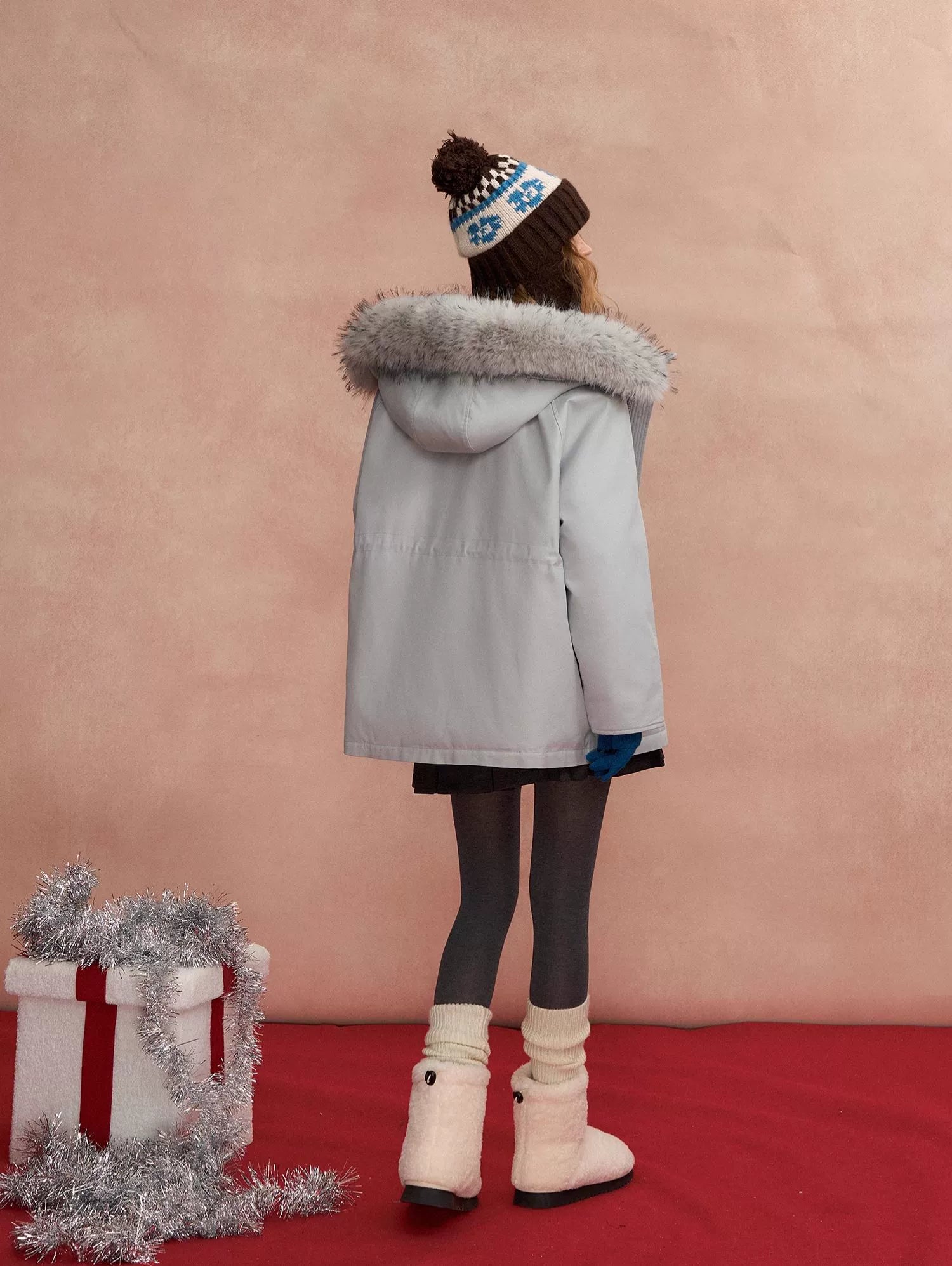 Hooded Utility Parka Puffer Down