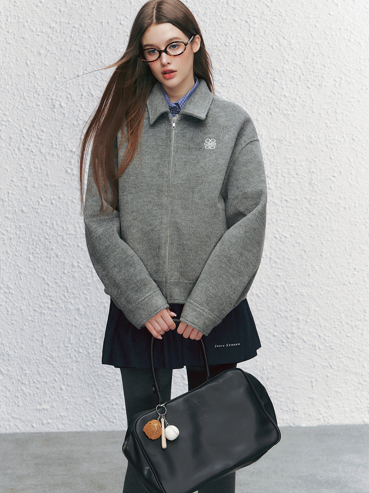 Two-Tone Lapel Woolen Jacket - CHINASQUAD