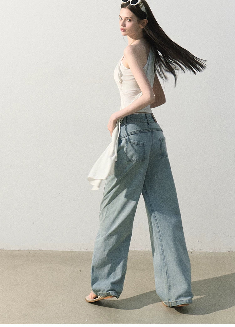 White Jade Asymmetric Draped T-Shirt