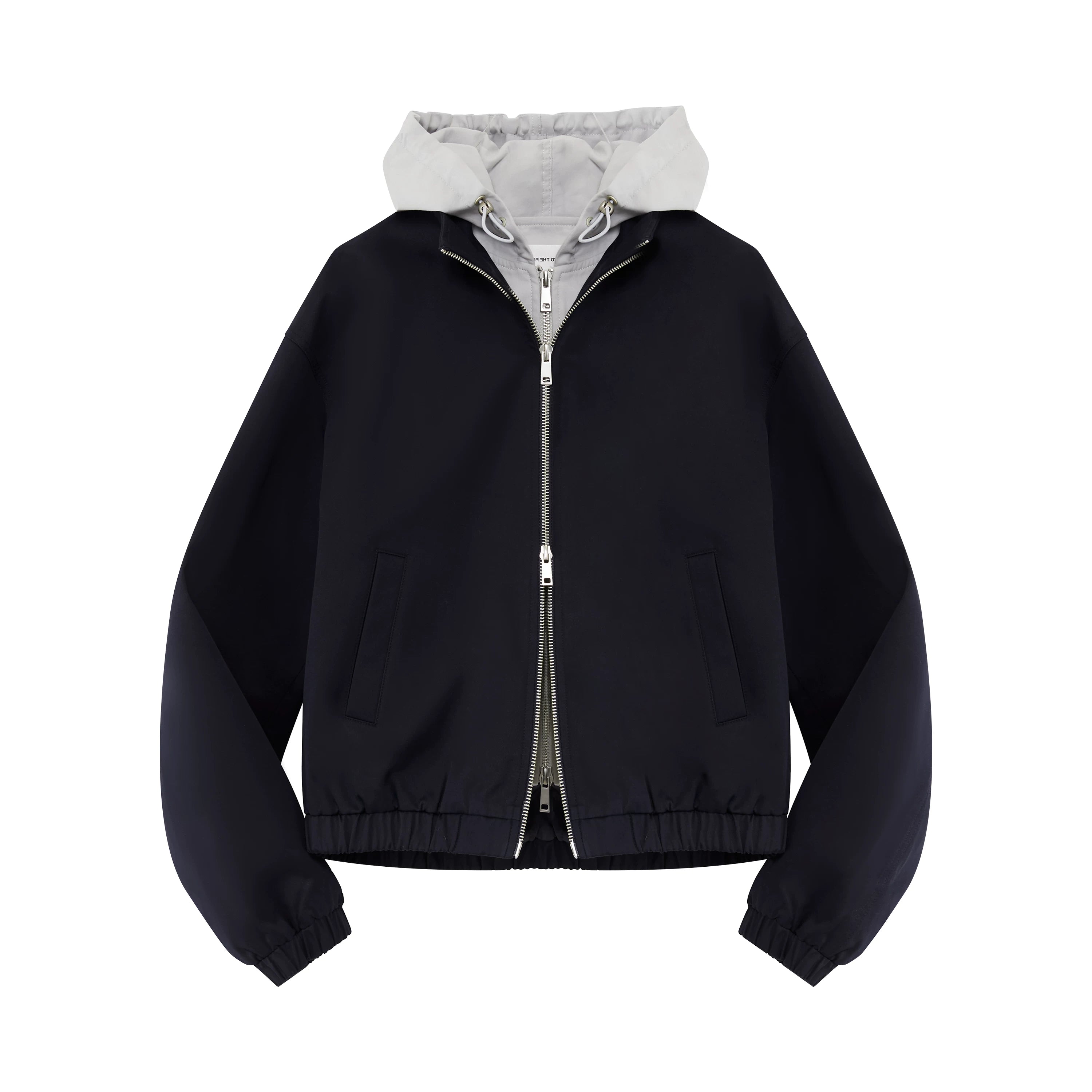 Cotton Stand-Collar Hooded Jacket