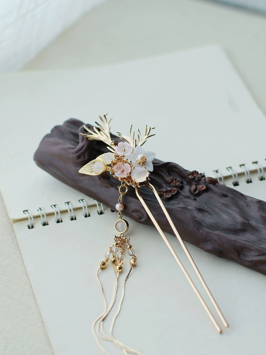 Handmade Osmanthus Dew Hanfu Hairpin - CHINASQUAD
