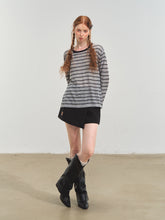 Retro Stripe Versatile Knit T-Shirt - CHINASQUAD