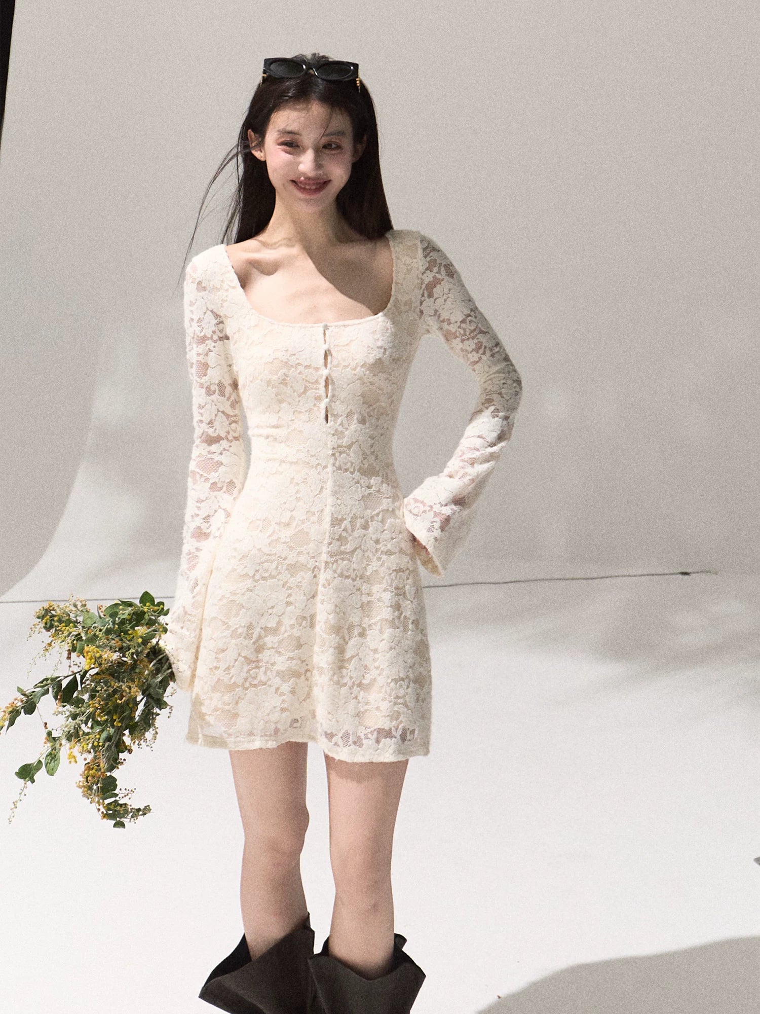 Sculpting Long-Sleeve Stretch Dress