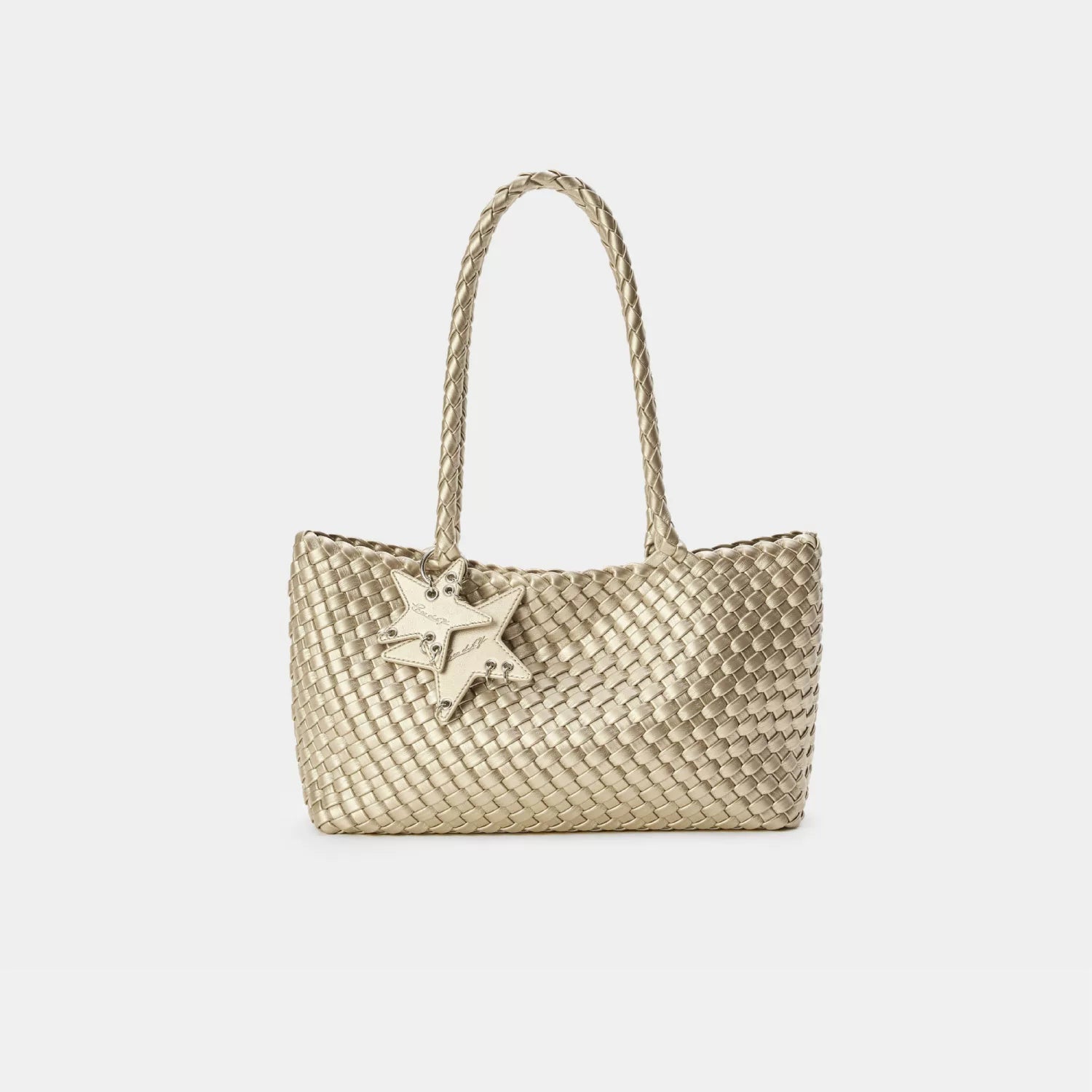 Woven East-West Tote Shoulder Bag ECODAY