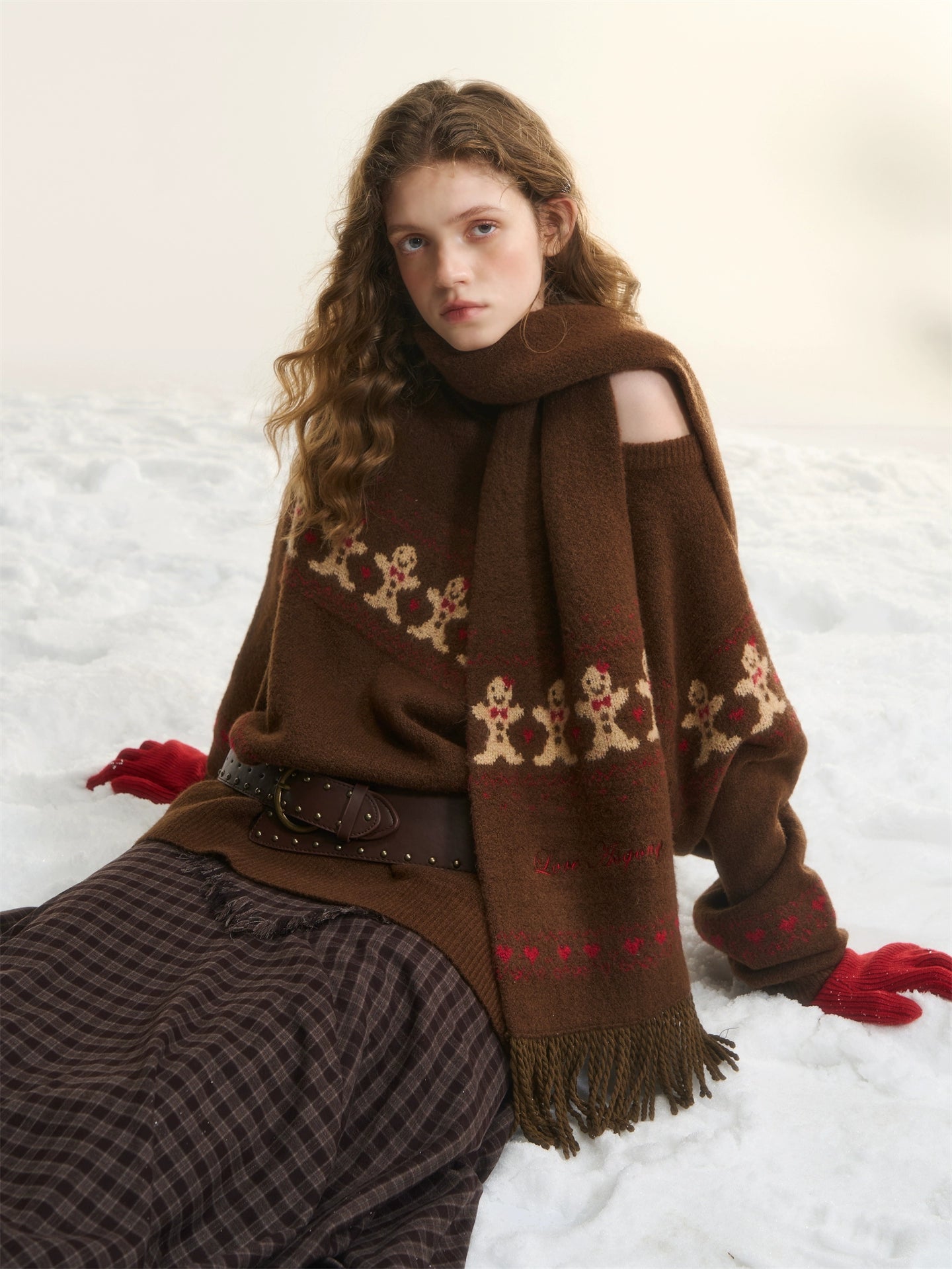 Wool-Blend Gingerbread Sweater