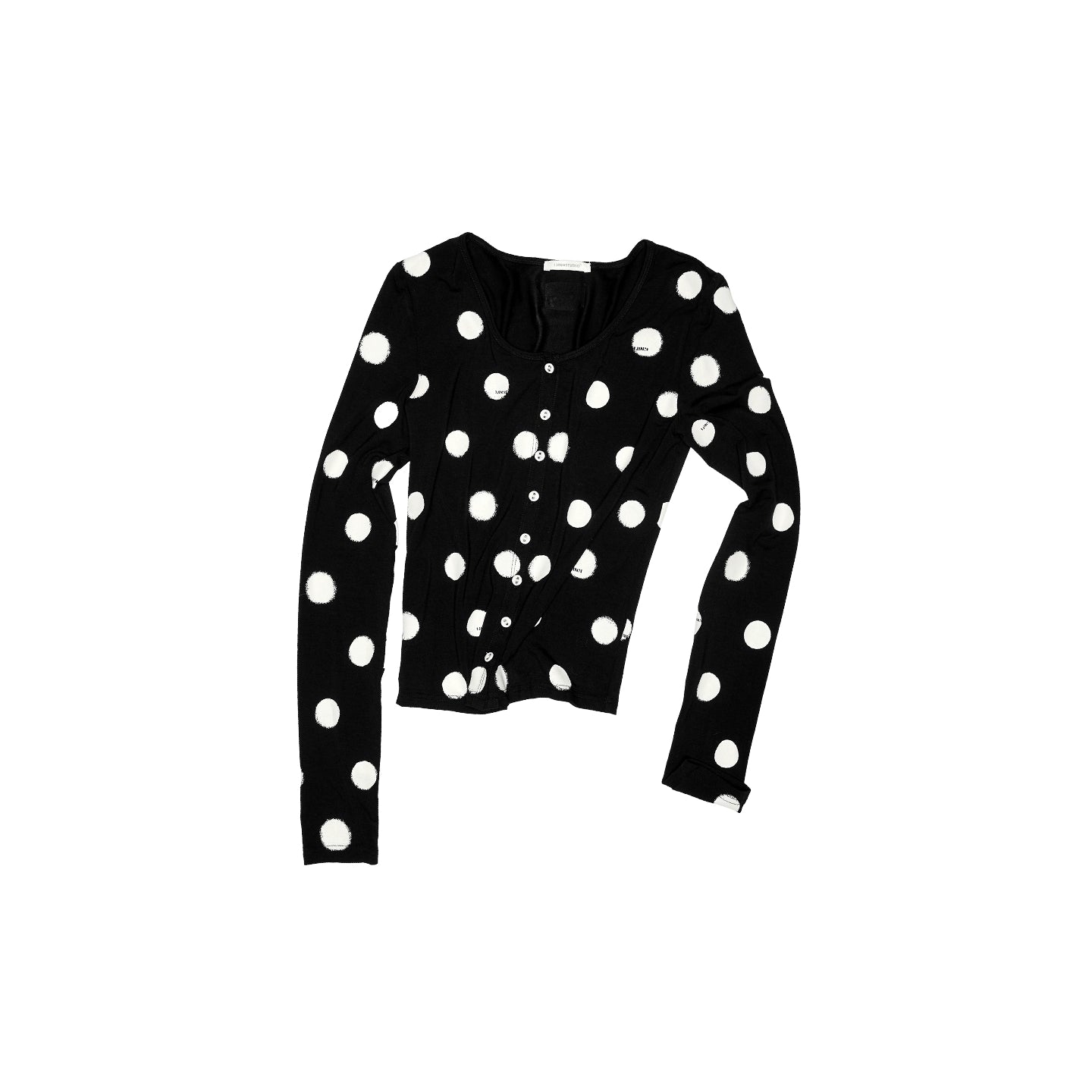 Polka Dot Contrast Knit Cardigan & Lounge Pants Set