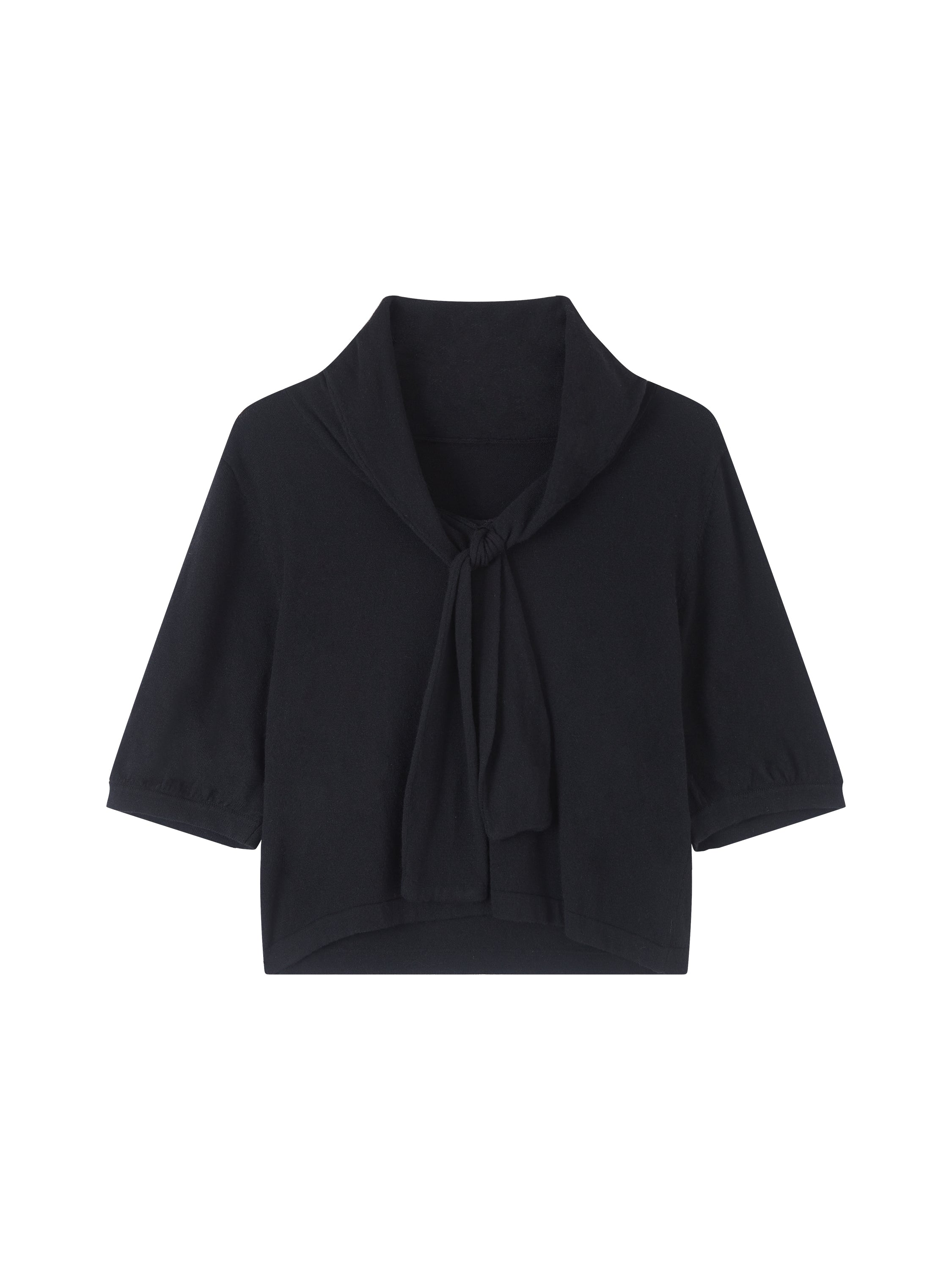 Black Floating Tie Short-Sleeve T-shirt - CHINASQUAD