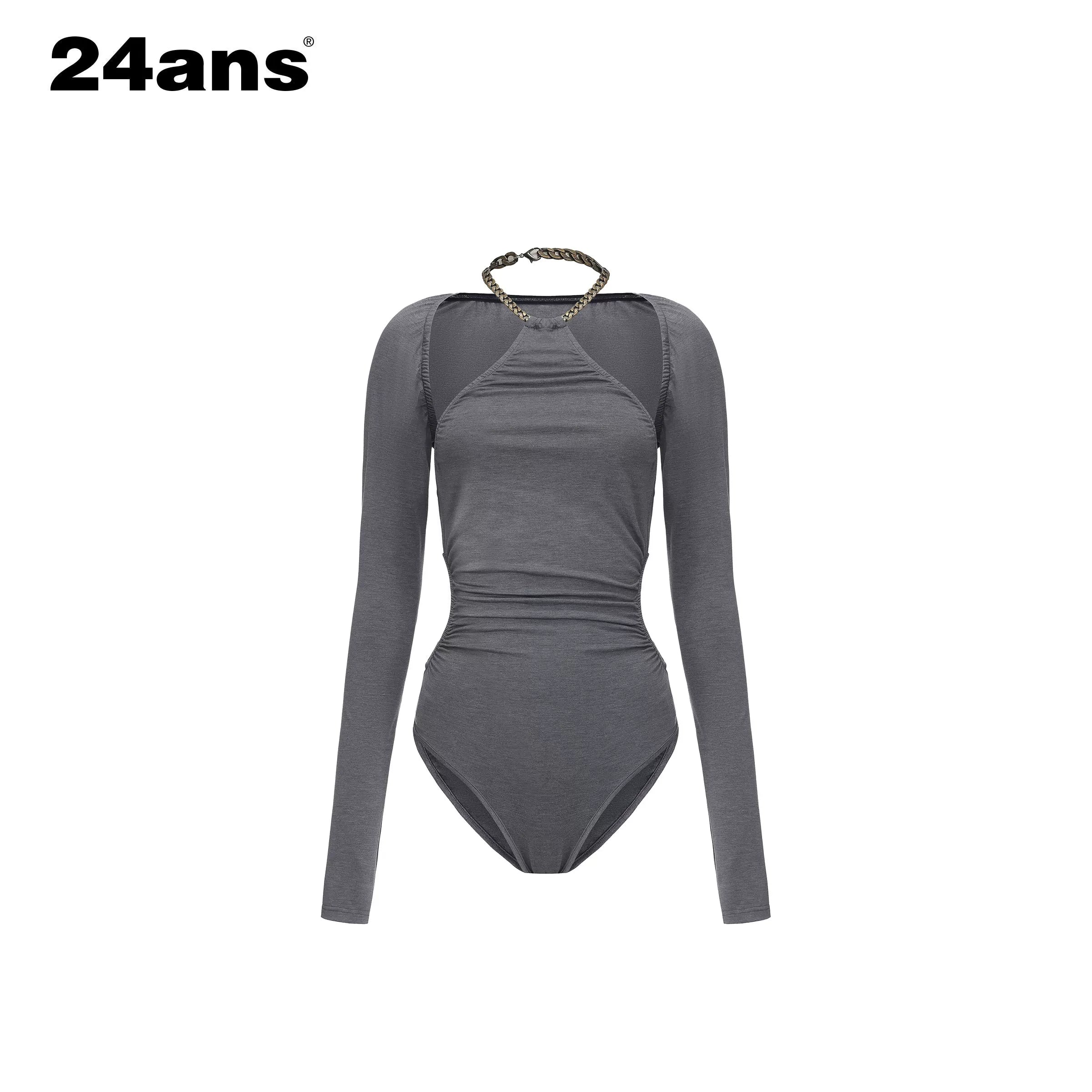 Y2K Convertible Halter Layered Two-Piece Top