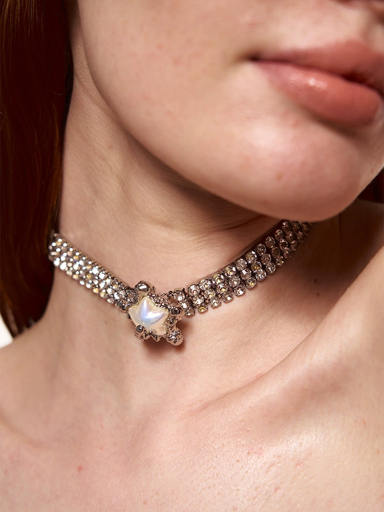 Diamond Pearl Starfish choker - CHINASQUAD