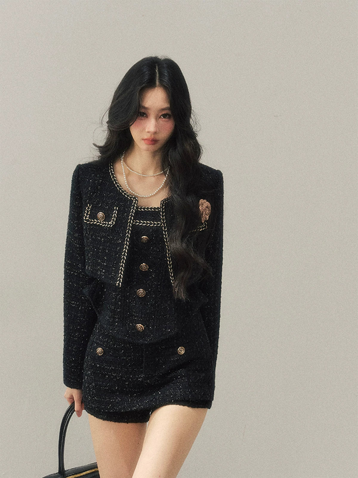 Tweed-Inspired Three-Piece Set