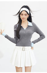 Contrast Faux-Layer T-shirt - CHINASQUAD