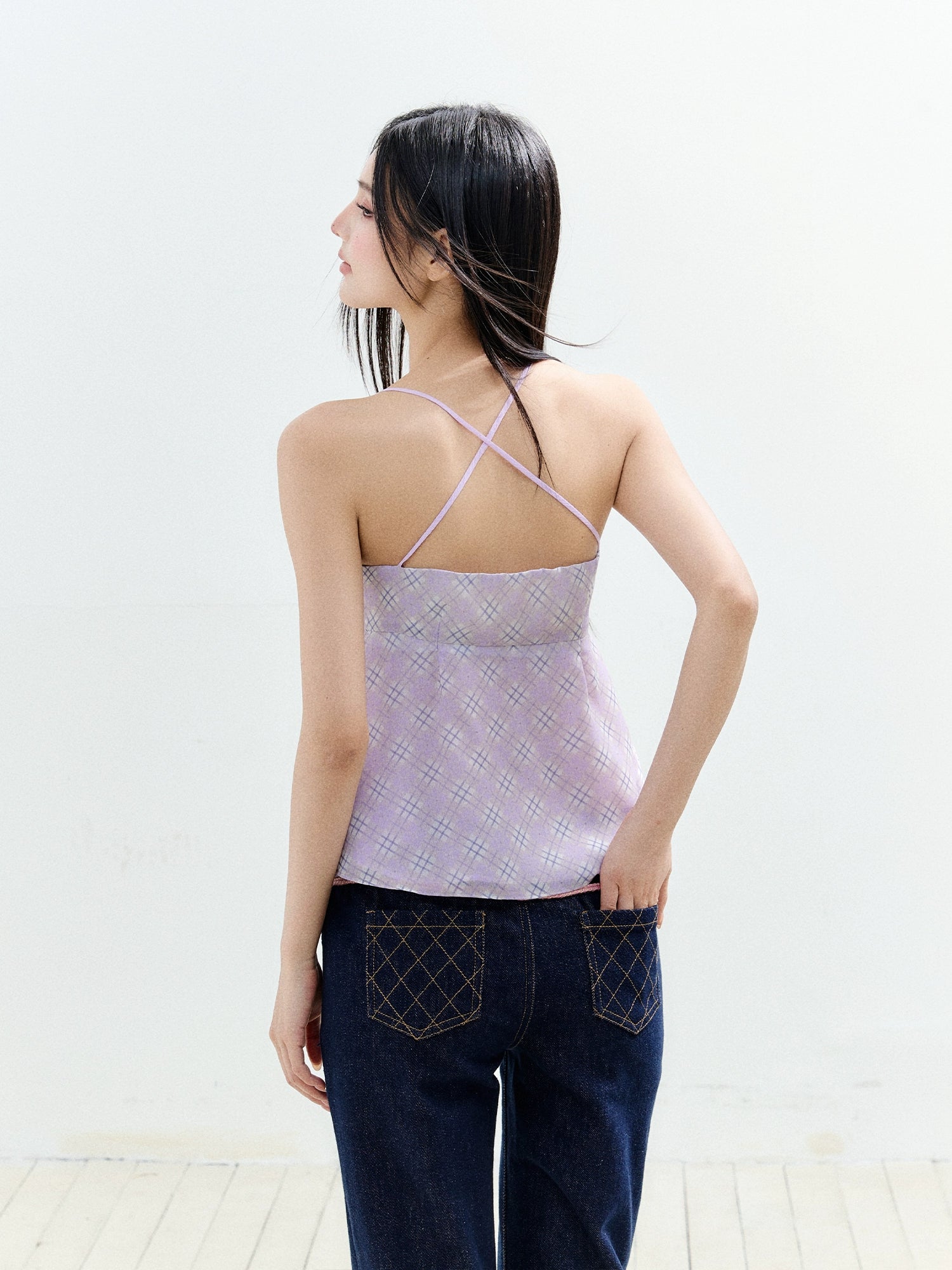 Beaded Bow Cami Blouse - CHINASQUAD