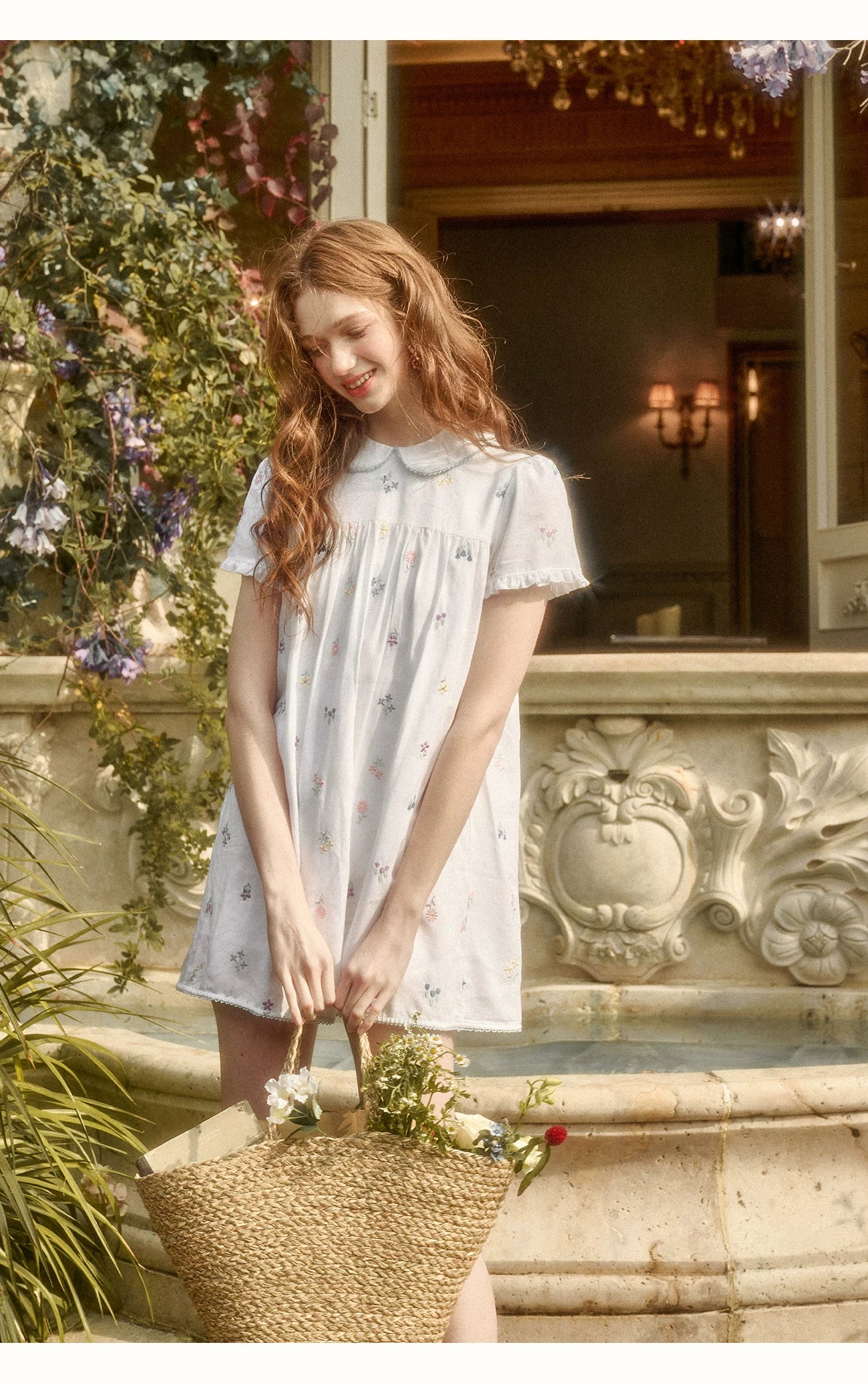 Botanical Linen Embroidered Set