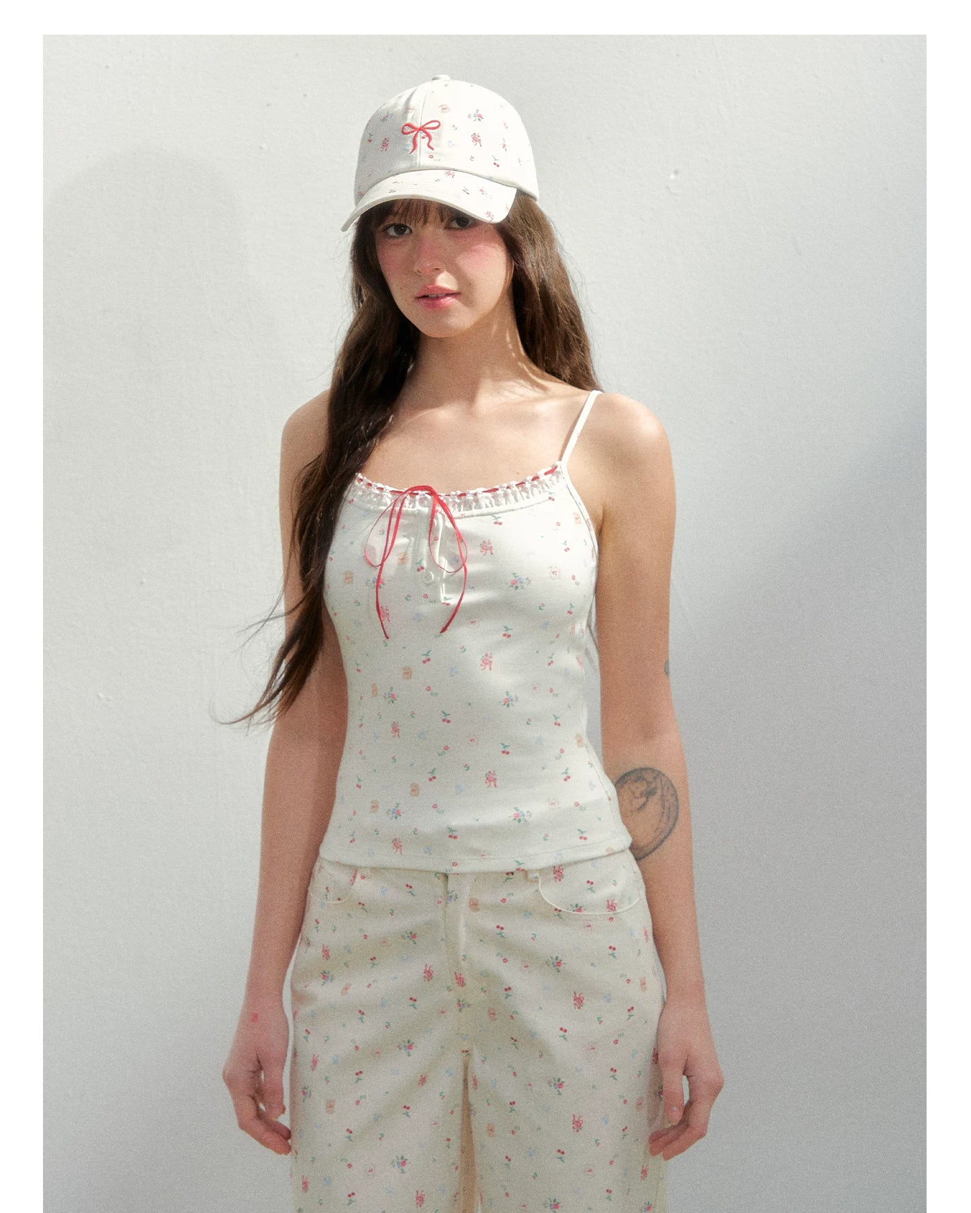 Vintage Floral Embroidered Girl Baseball Cap