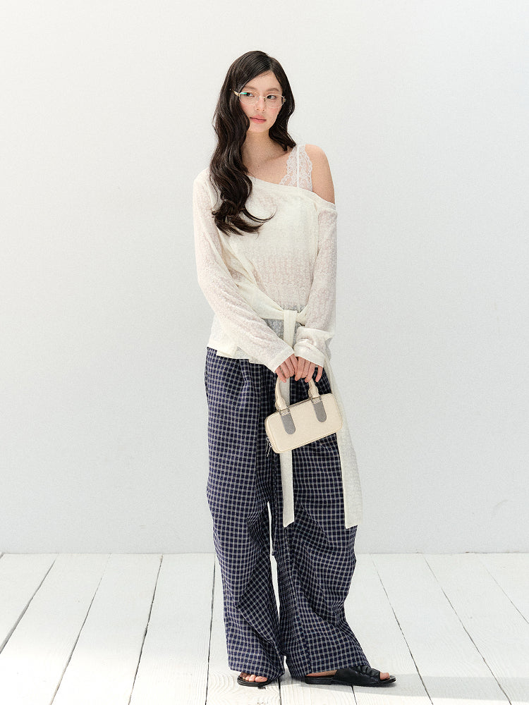 White Lace Off-Shoulder Top - CHINASQUAD