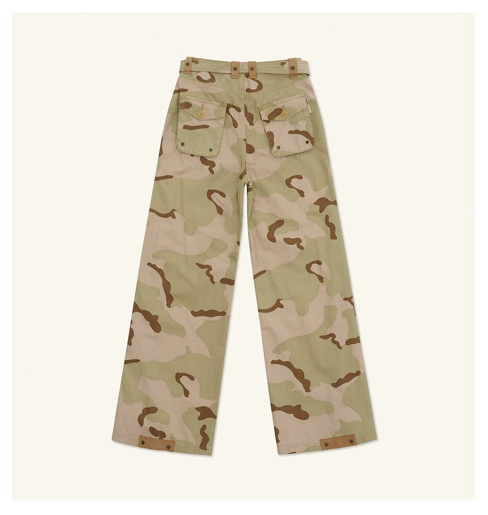 Ancient Myth Ink-splattered Drawstring Work Pants - CHINASQUAD