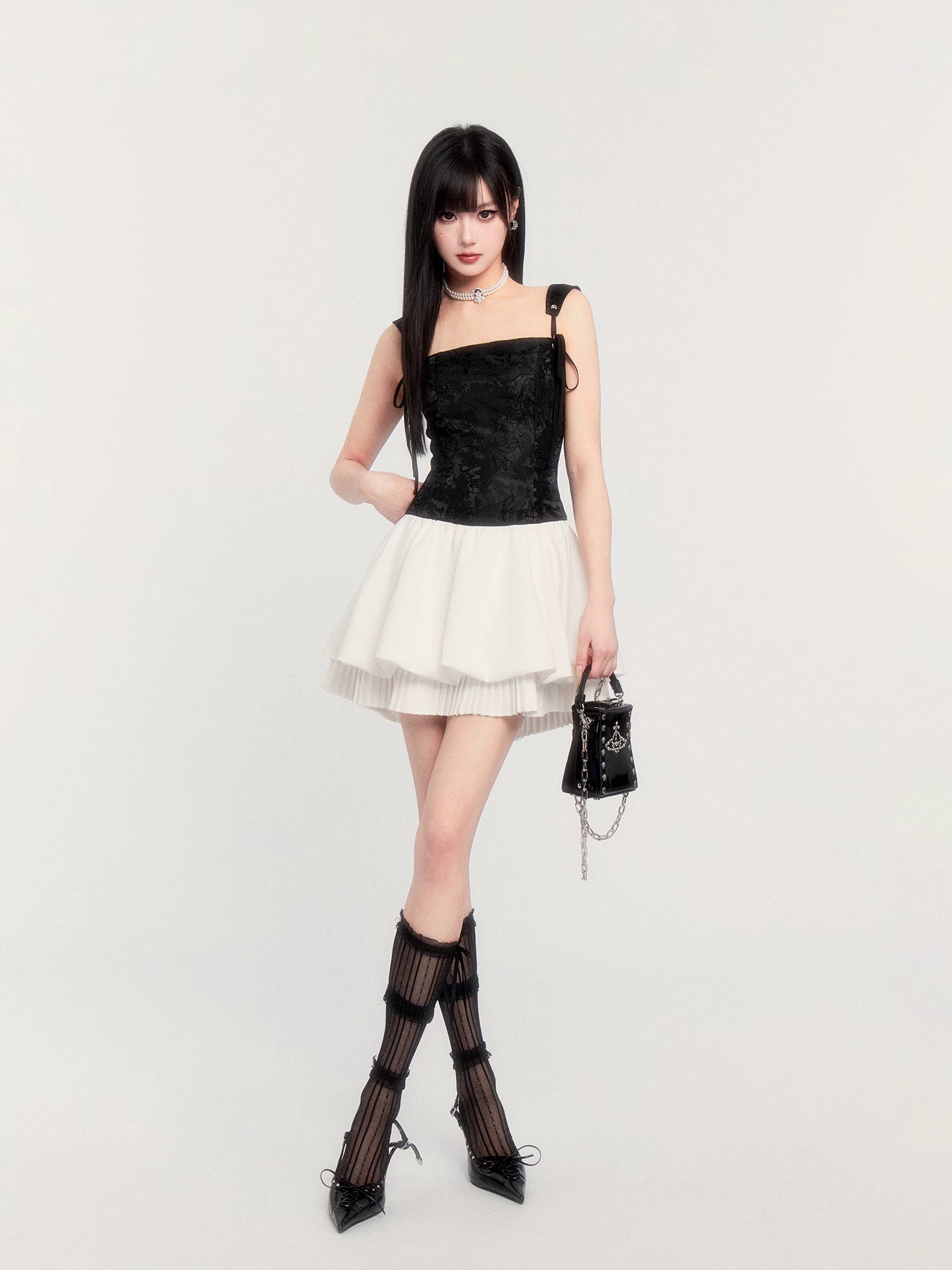 Prelude Pleated Princess Camisole Dress