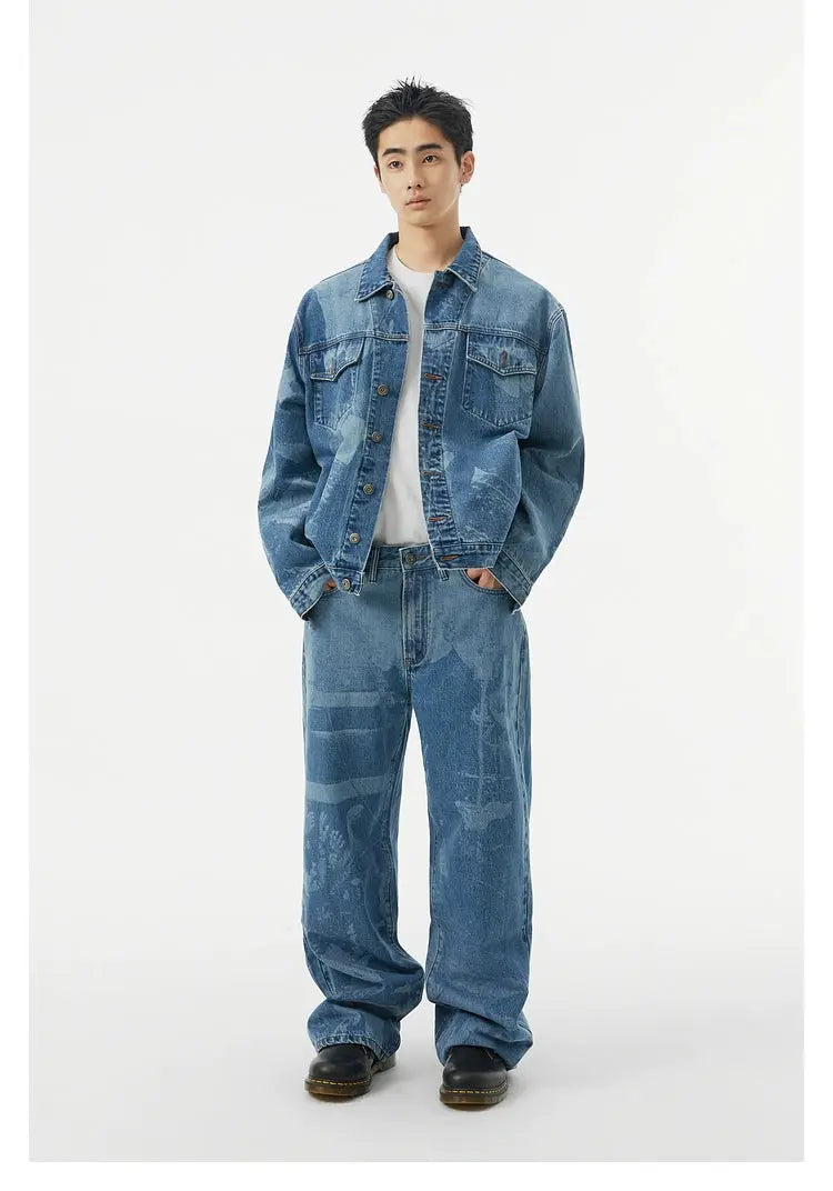Kraftwerk Band Print Jeans - CHINASQUAD