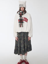 Vintage Letter Print Oversized Sweatshirt - CHINASQUAD