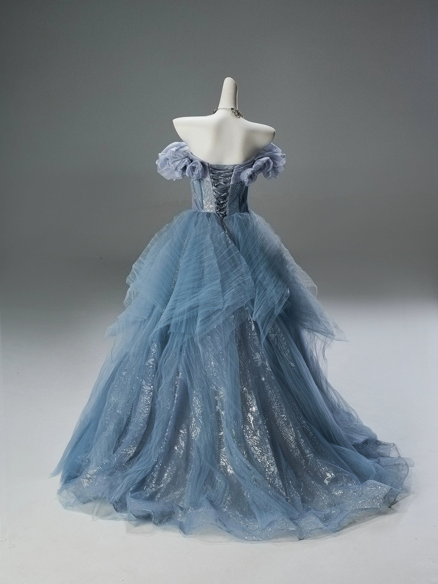Blue Sakura Couture Gown