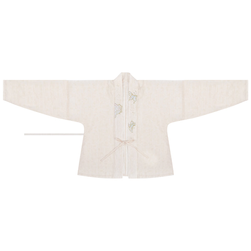 (Final Sale) "松风眠" Silk Double-Lapel Song-dynasty Hanfu Set